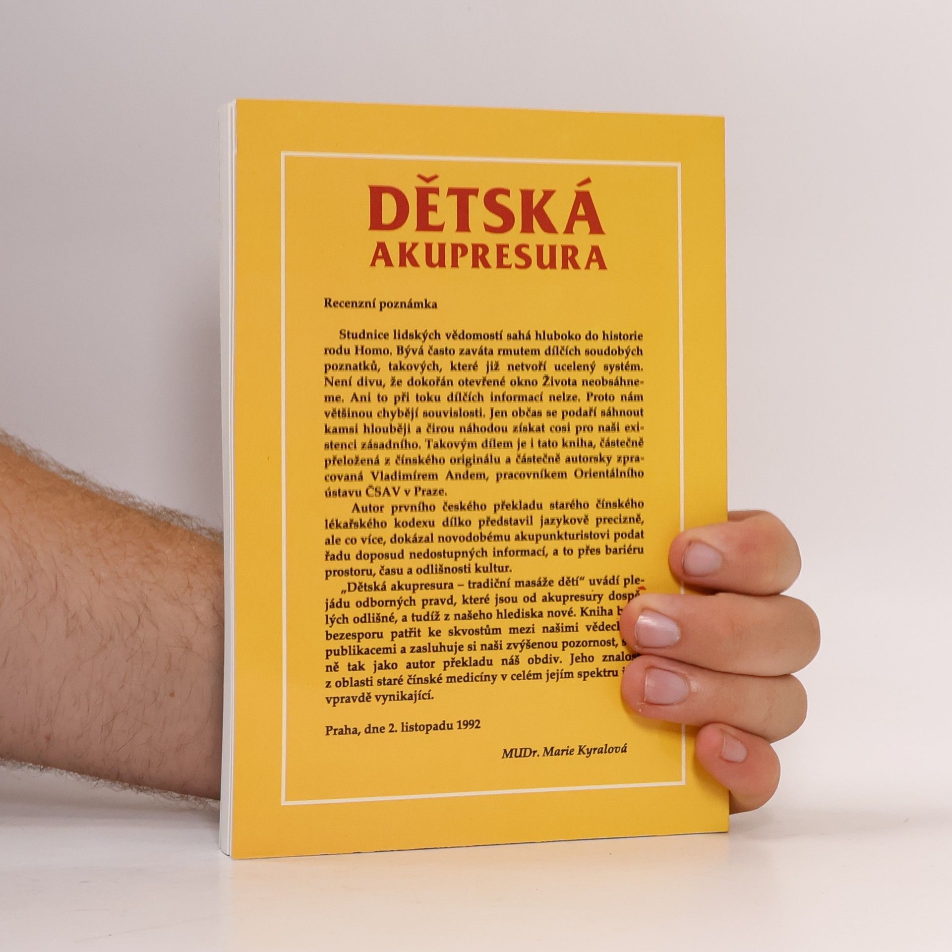 Vladimír Ando Dětská akupresura - tradiční čínské masáže dětí