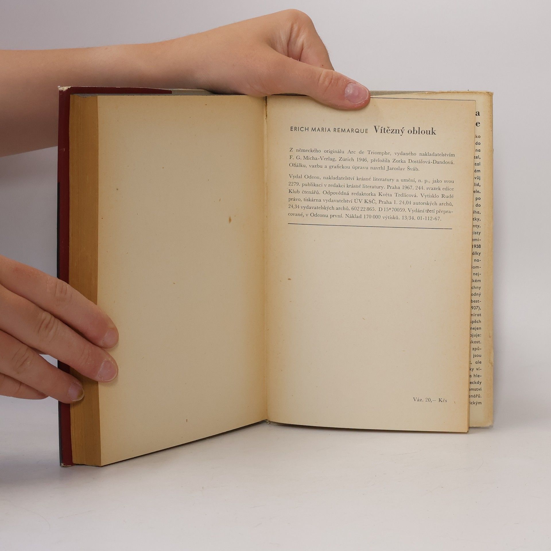 Erich Maria Remarque Vítězný oblouk