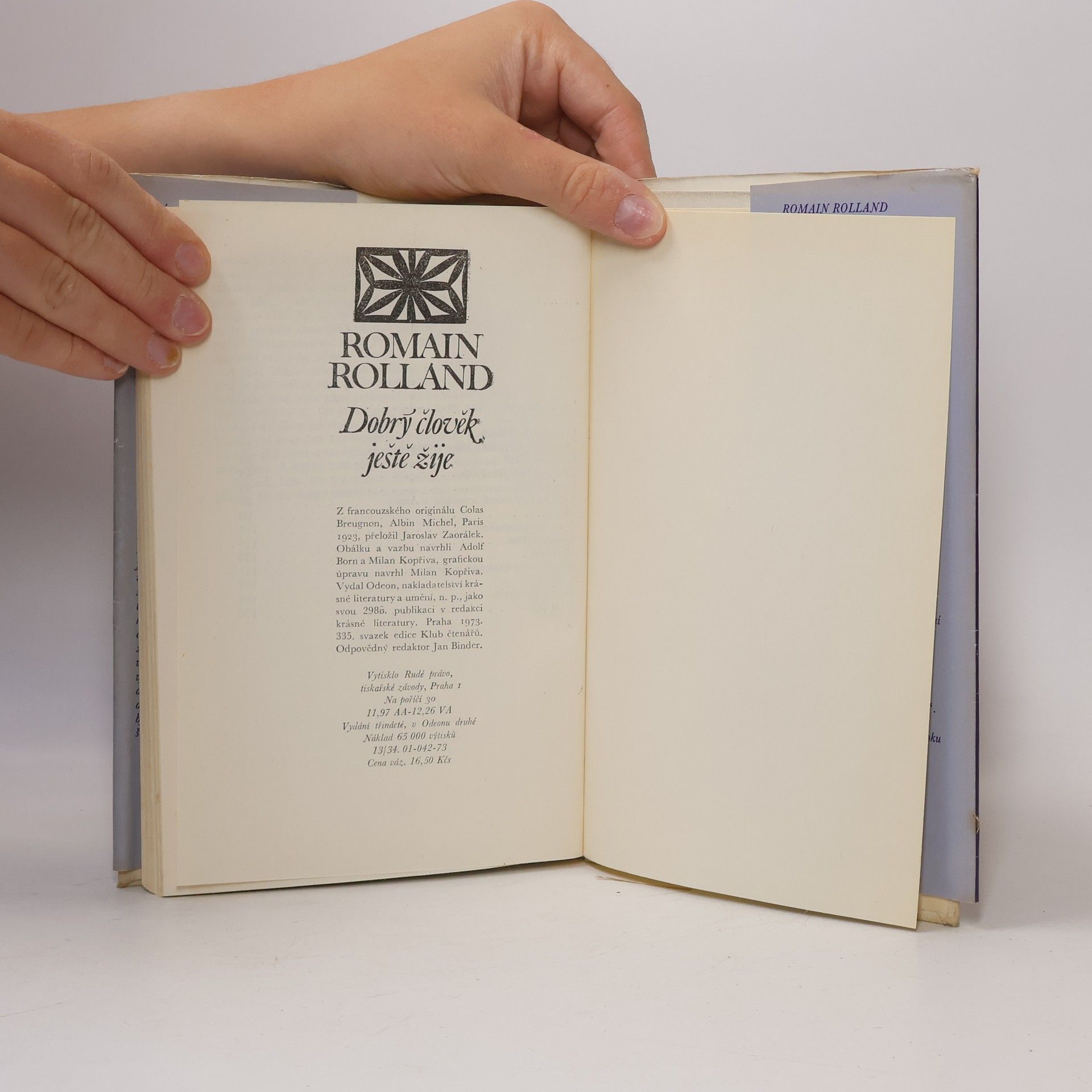Romain Rolland Dobrý člověk ještě žije