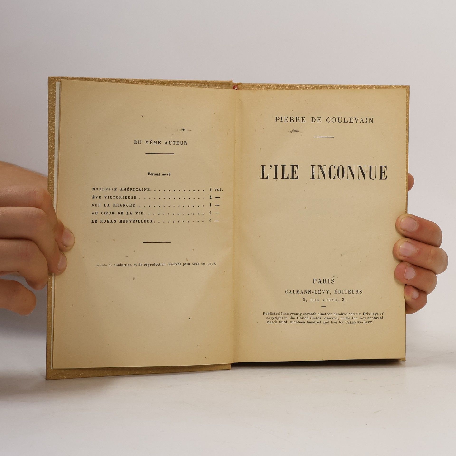 Pierre de Coulevain L'île inconnue