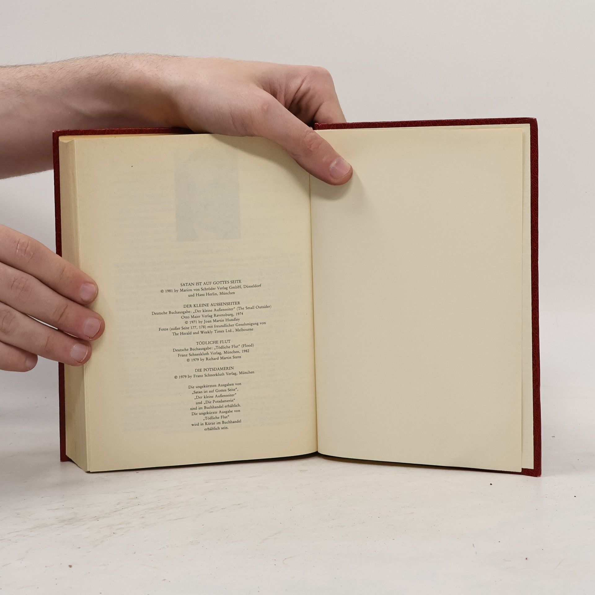 Hans Herlin Reader's digest - Auswahlbücher. Satan ist auf Gottes Seite. Der kleine Aussenseiter. Tödliche Flut. Die Potsdamerin.