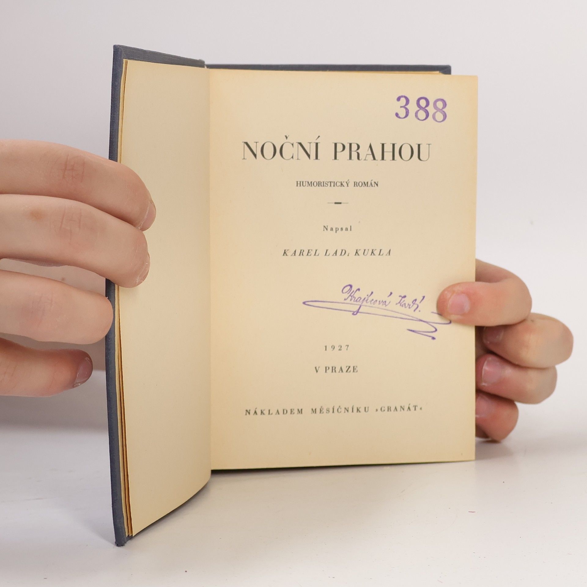Karel Ladislav Kukla Noční Prahou
