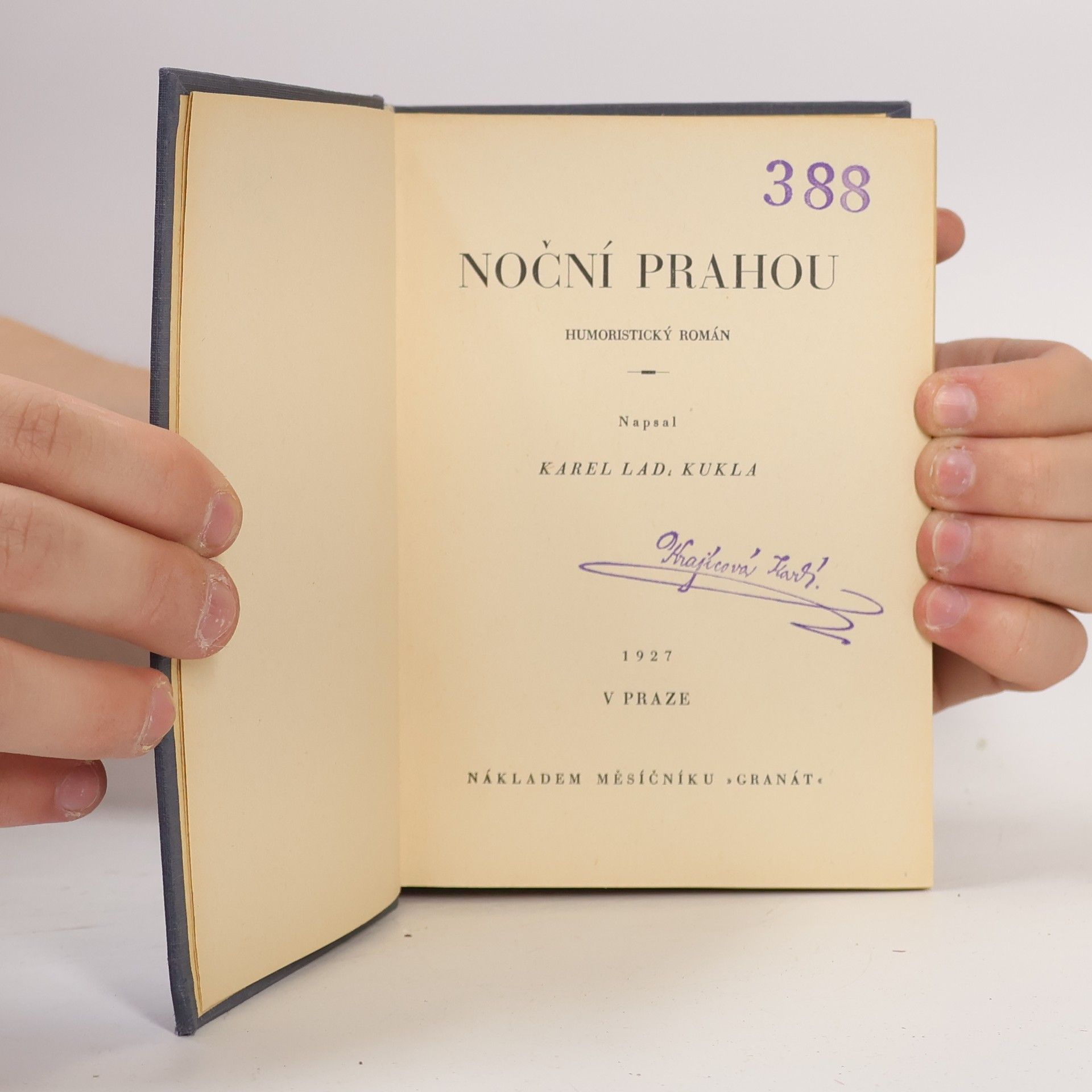 Karel Ladislav Kukla Noční Prahou