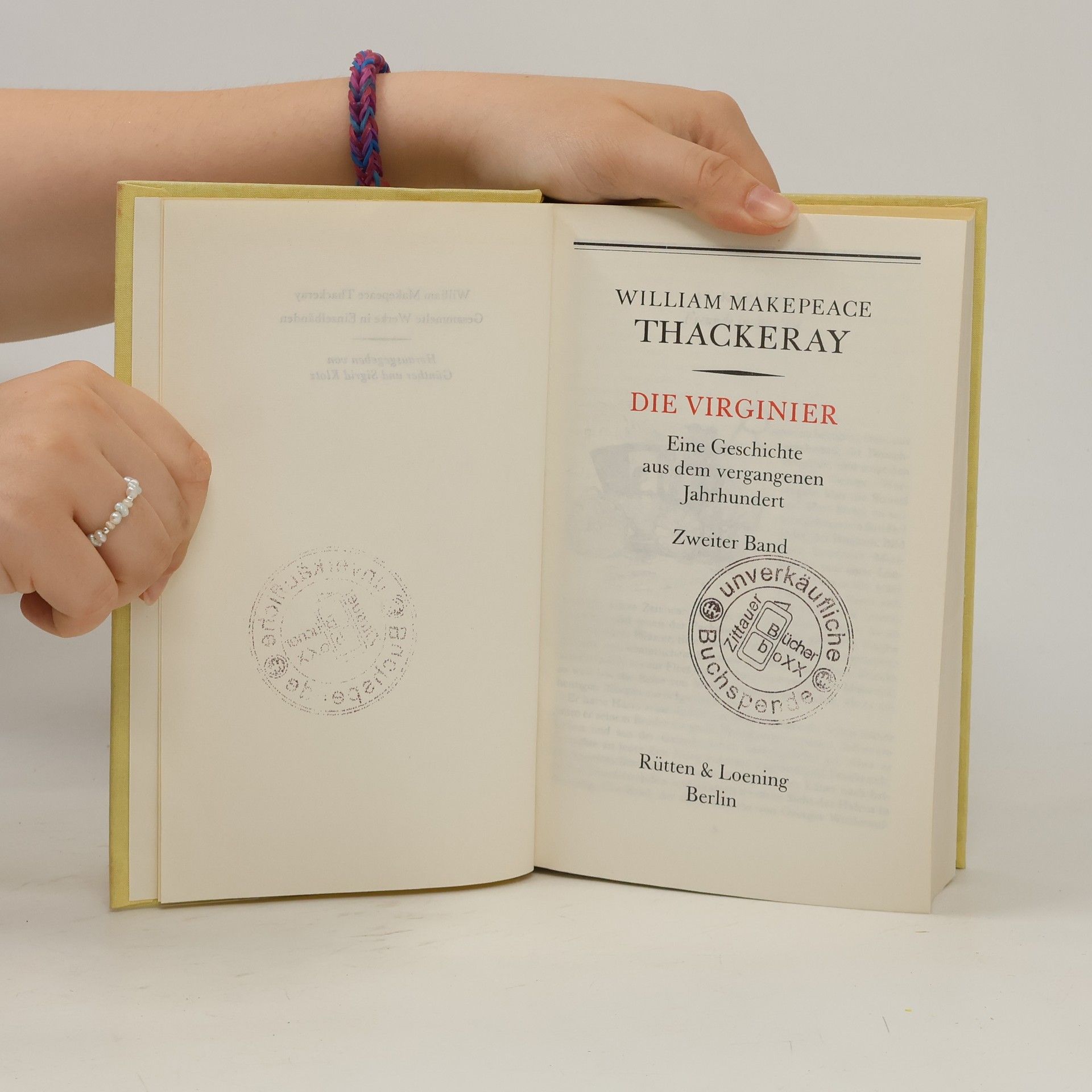 William Makepeace Thackeray Die Virginier