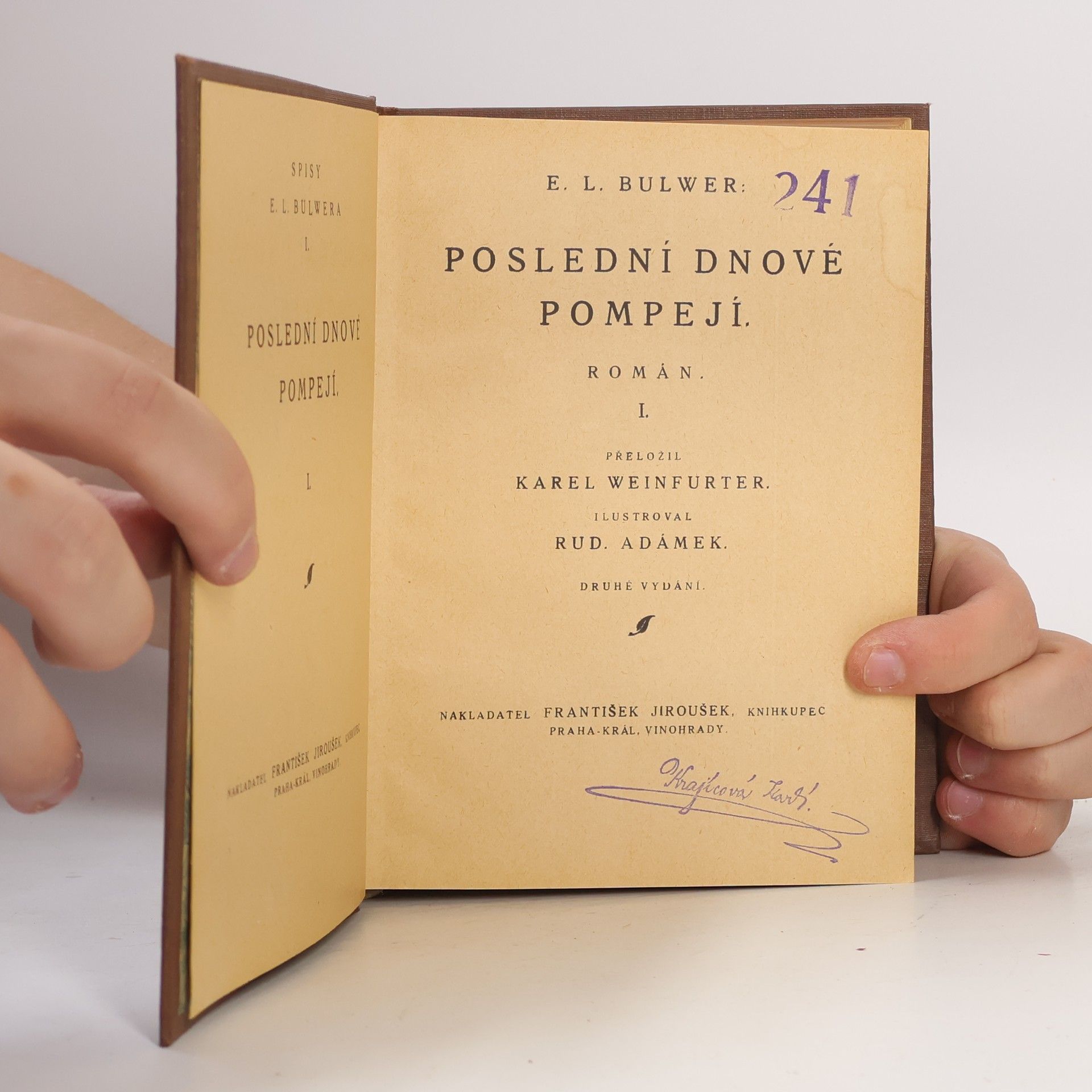 Edward Bulwer-Lytton Poslední dnové Pompejí I.