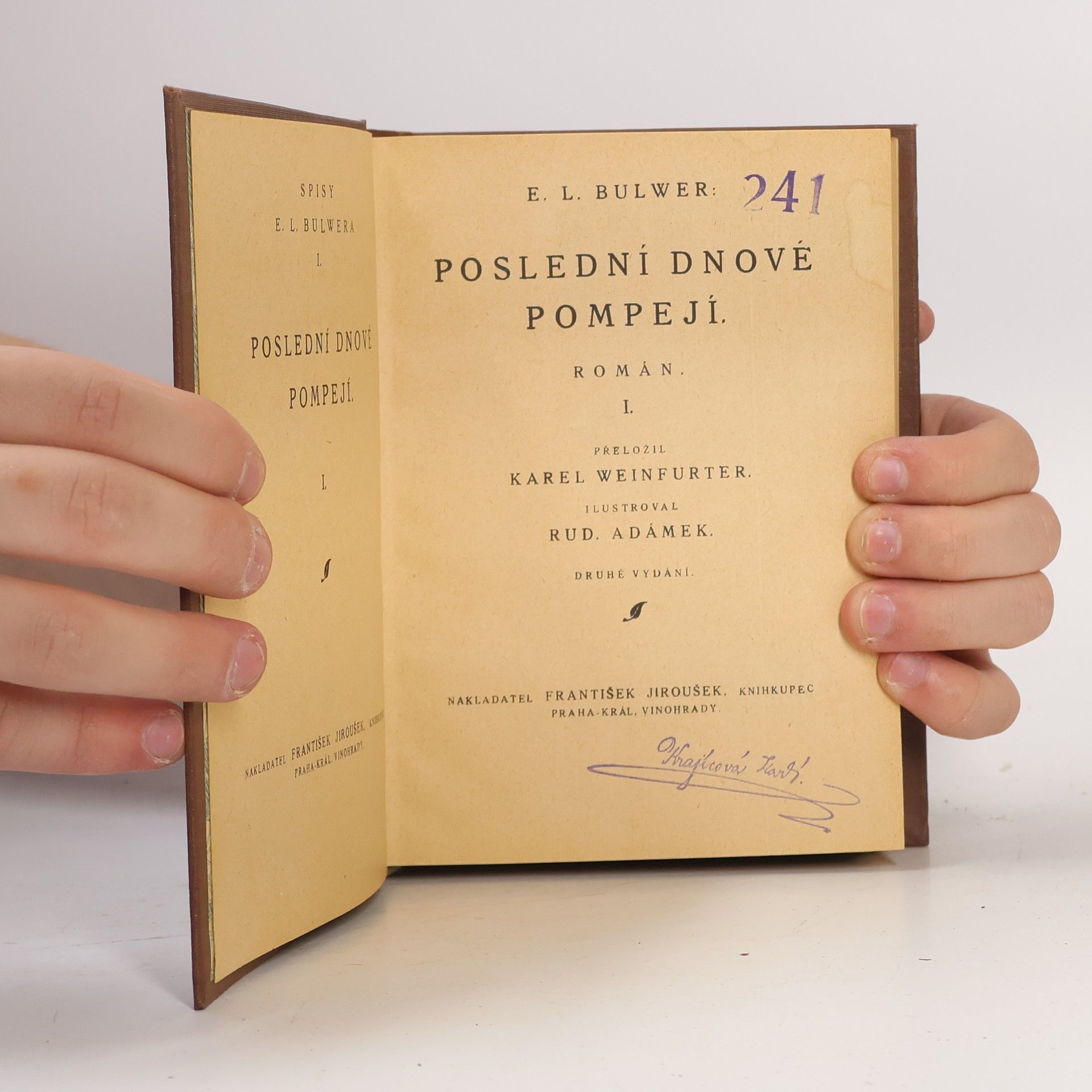 Edward Bulwer-Lytton Poslední dnové Pompejí I.