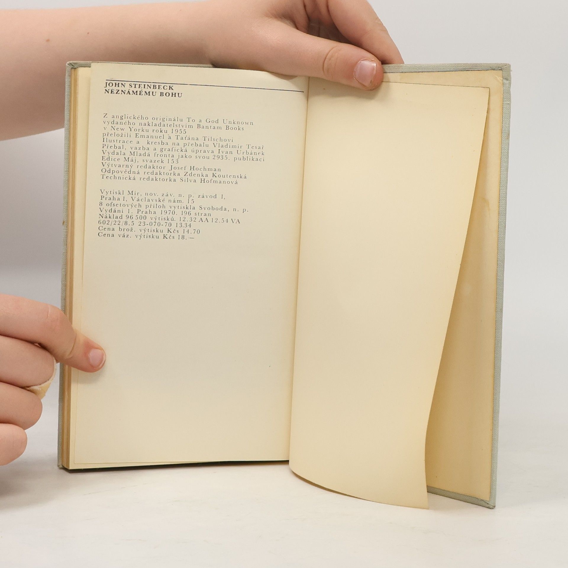 John Steinbeck Neznámému bohu