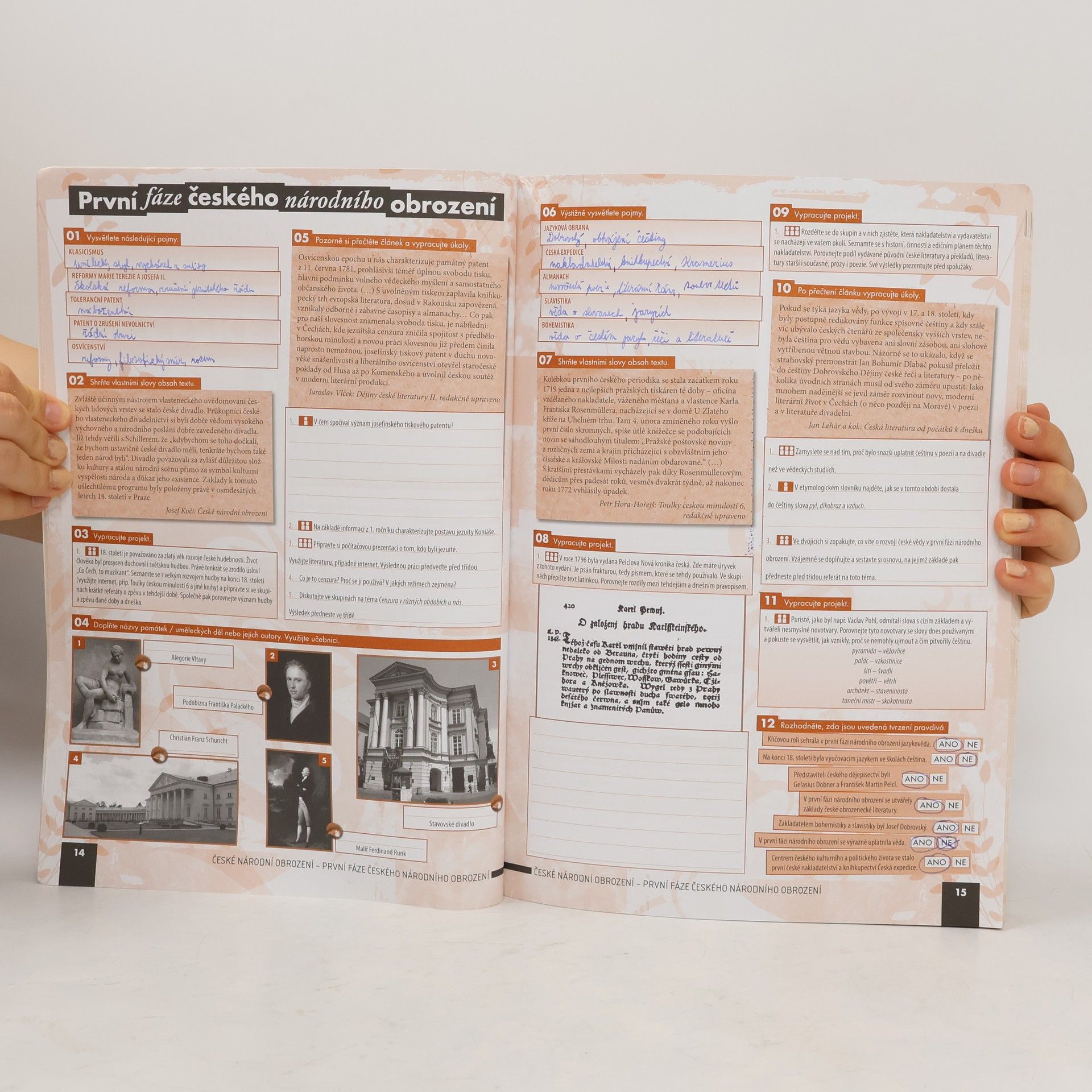 Auteurscollectief Literatura pro 2. ročník středních škol. Pracovní sešit