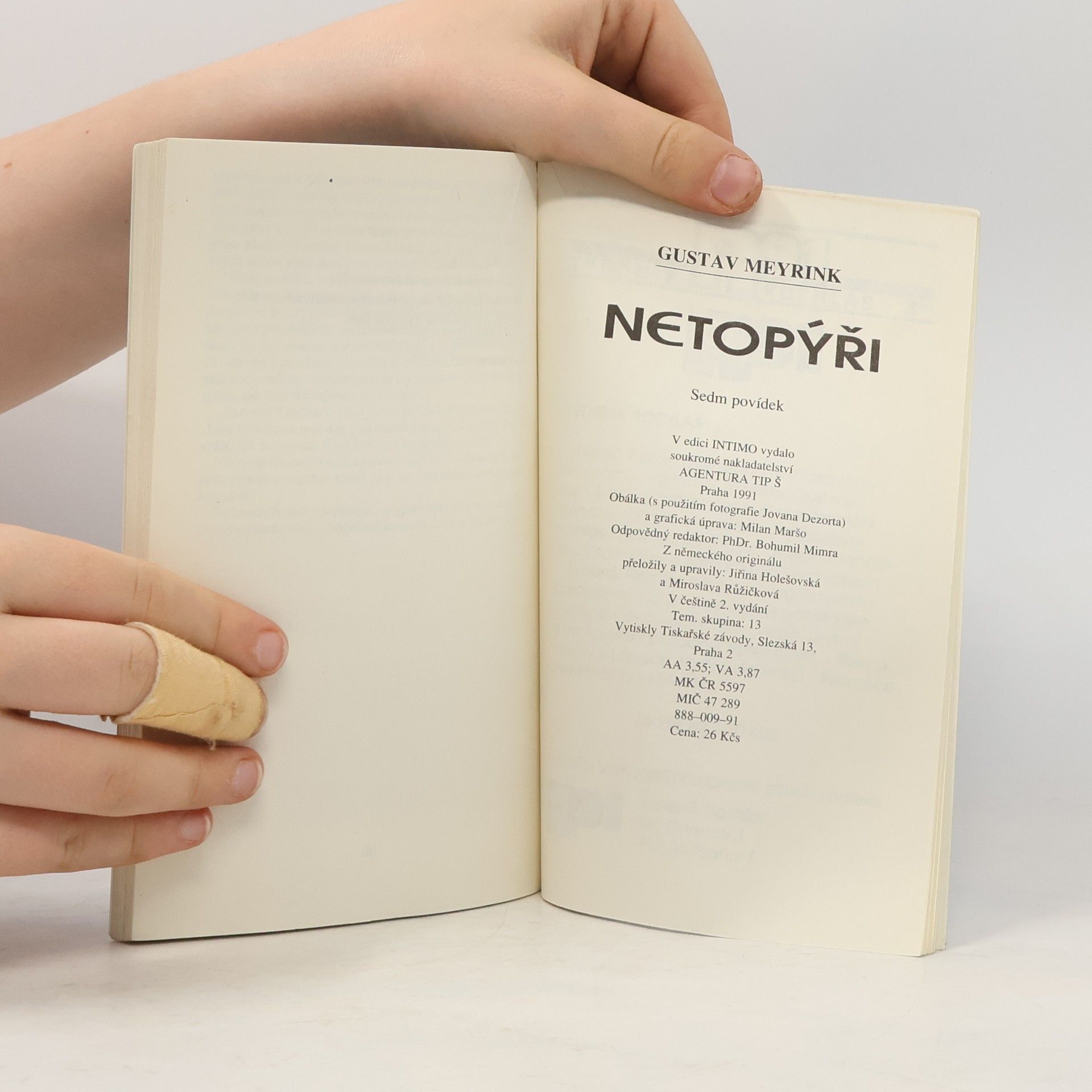 Gustav Meyrink 7 povídek. Netopýři