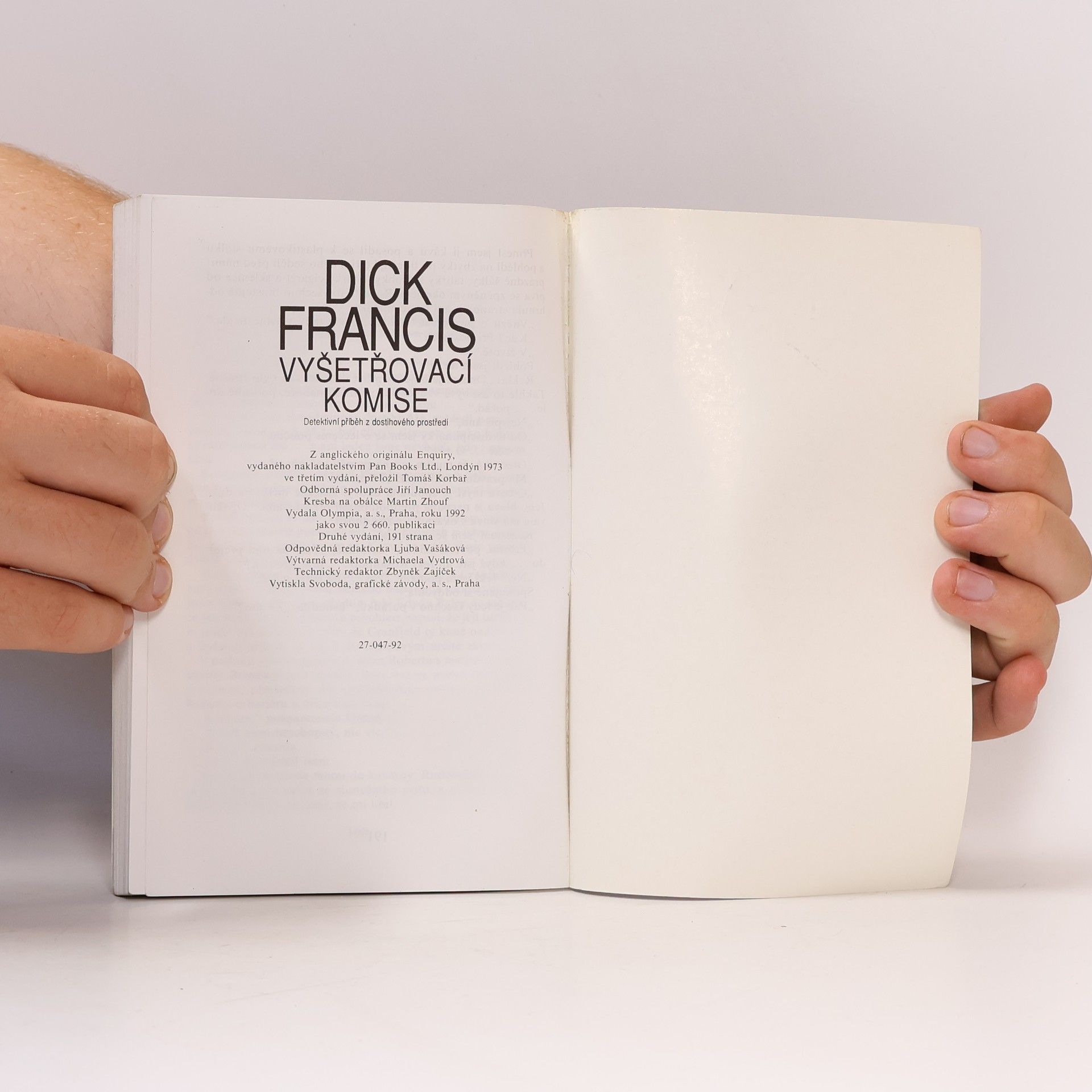 Dick Francis Vyšetřovací komise