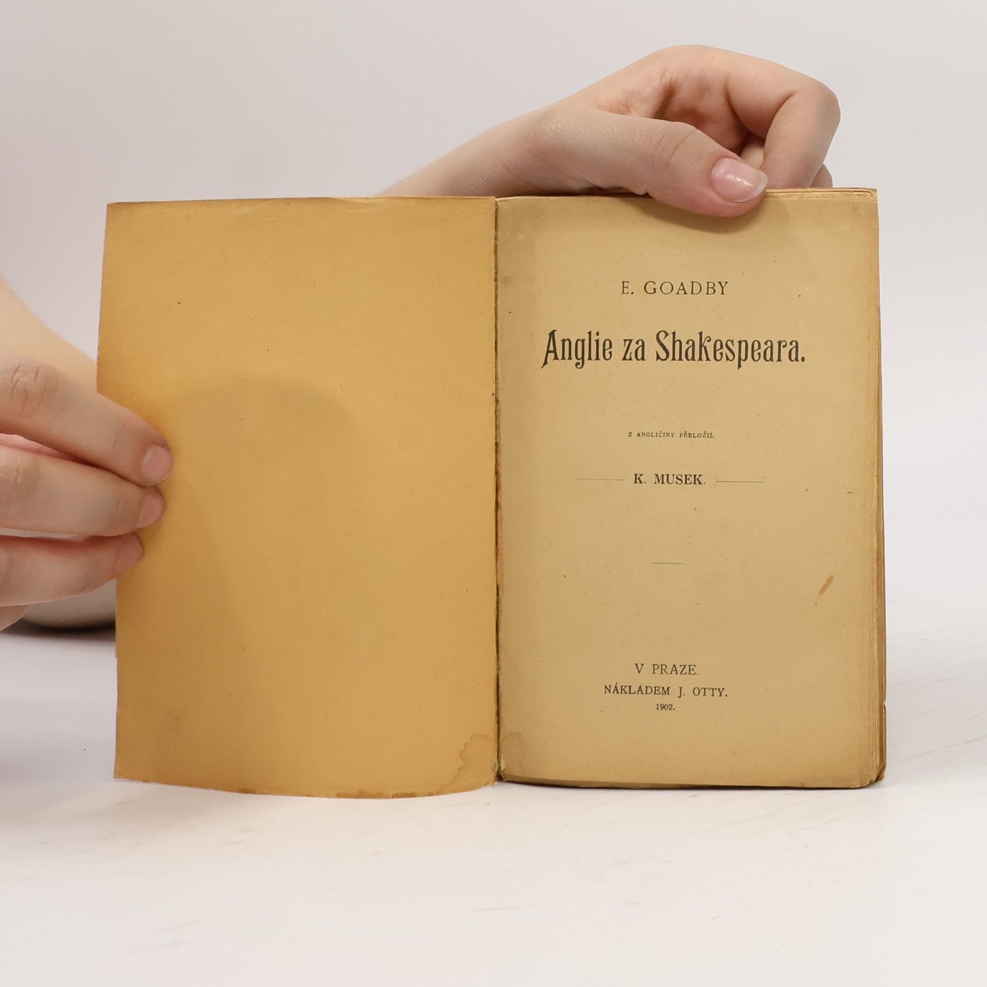 Karel Mušek Anglie za Shakespeara