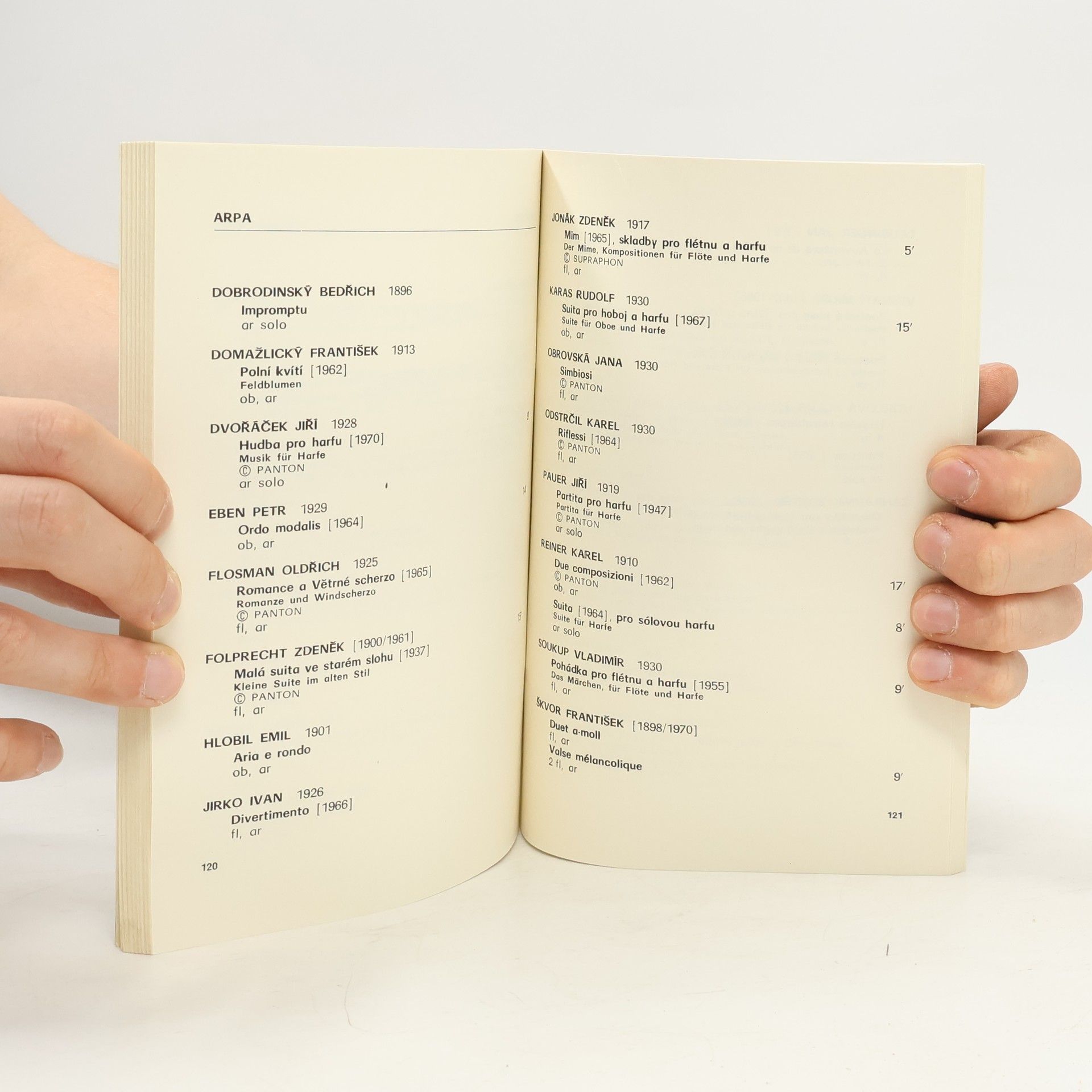 Various authors Katalog komorní hudby