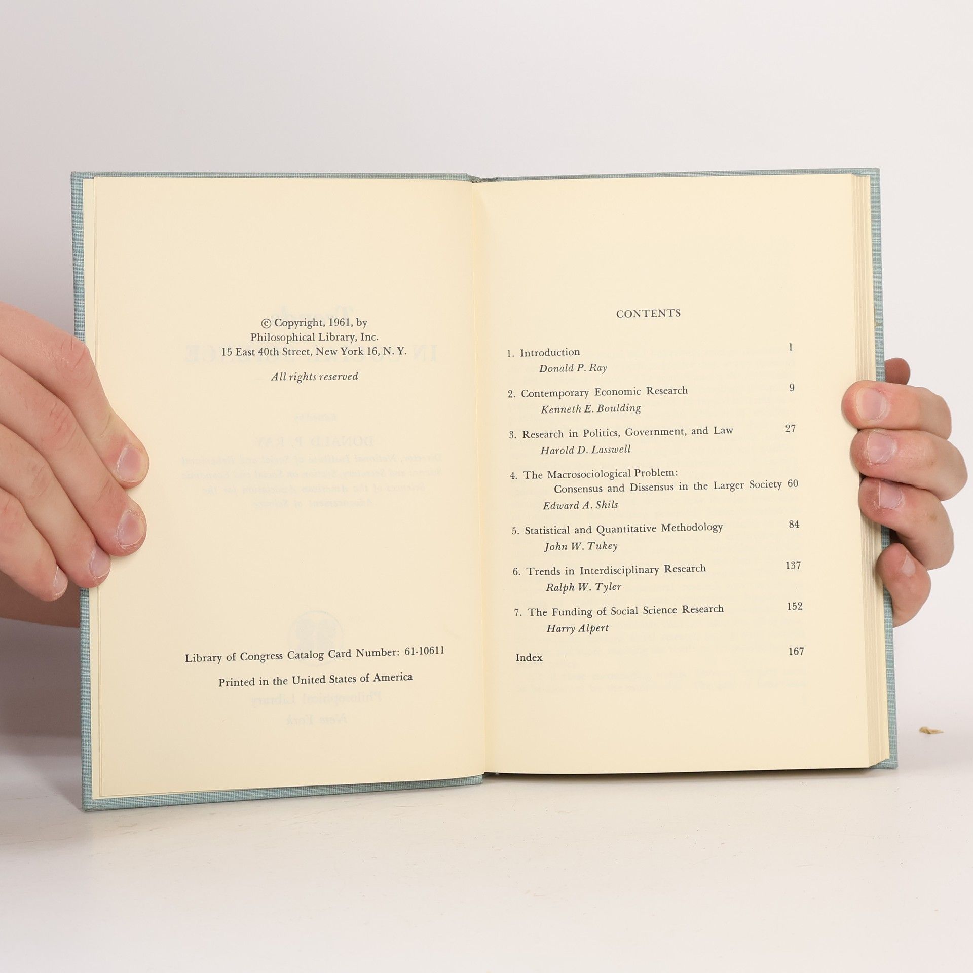 Donald P. Ray Trends in Social Science