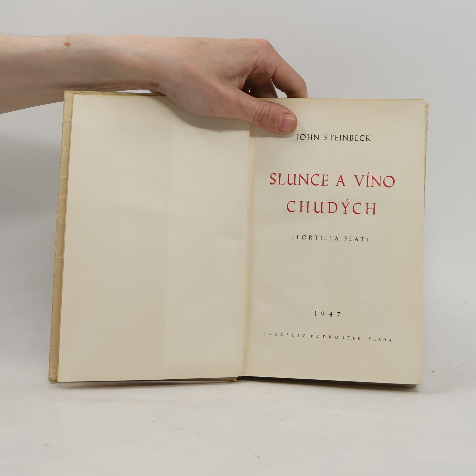 John Steinbeck Slunce a víno chudých