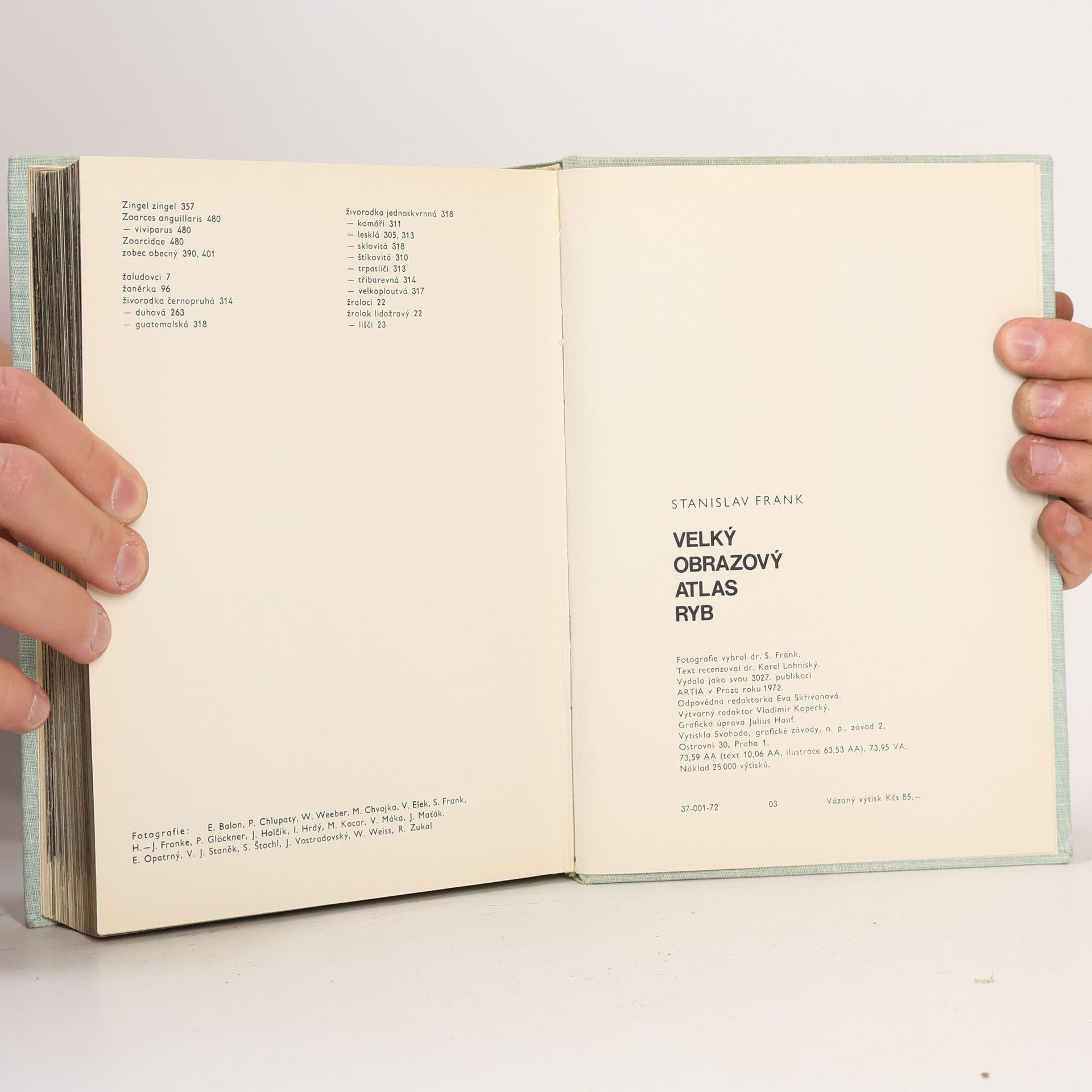 Stanislav Frank Velký obrazový atlas ryb