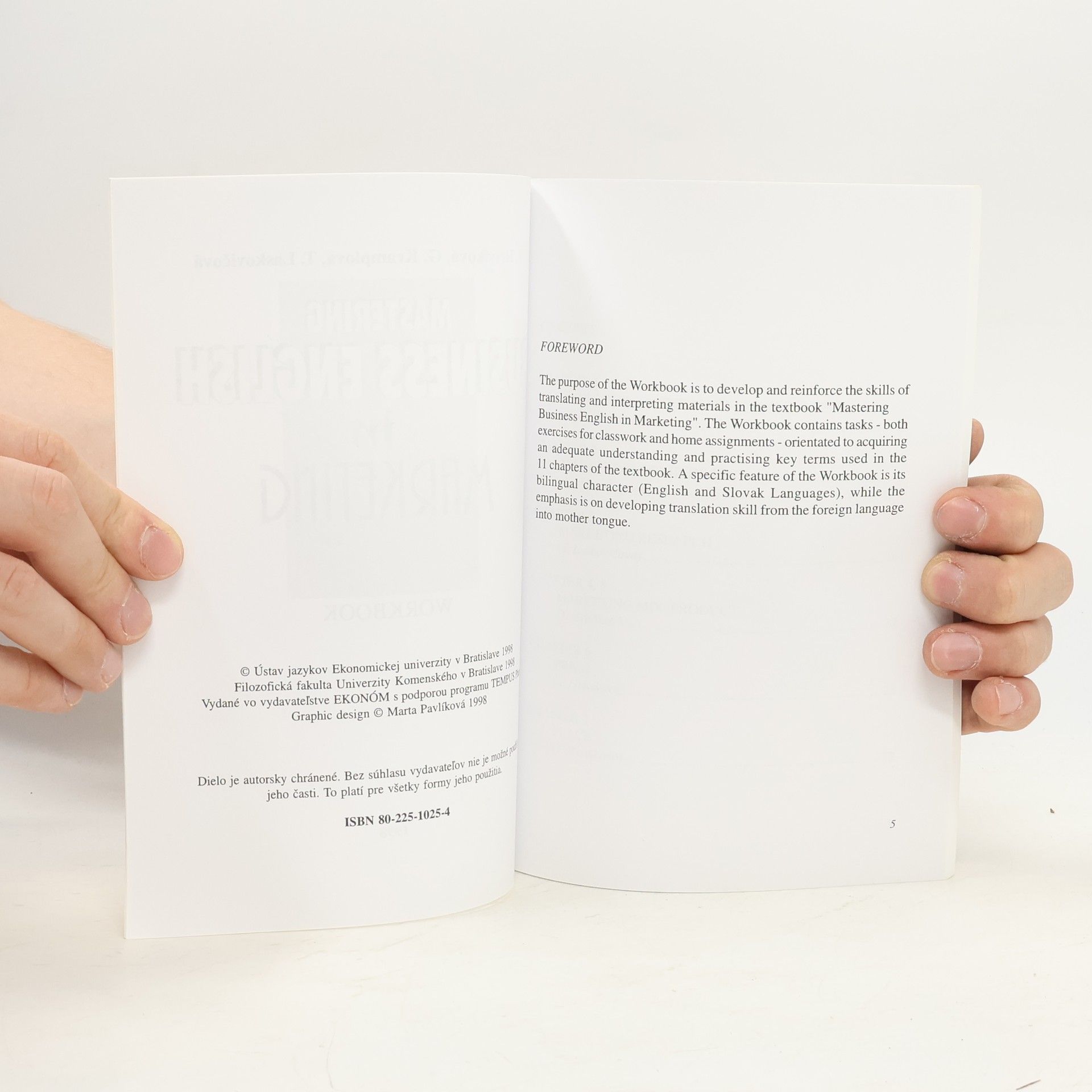 Tatiana Hrivíková Mastering Business English in Marketing. Workbook