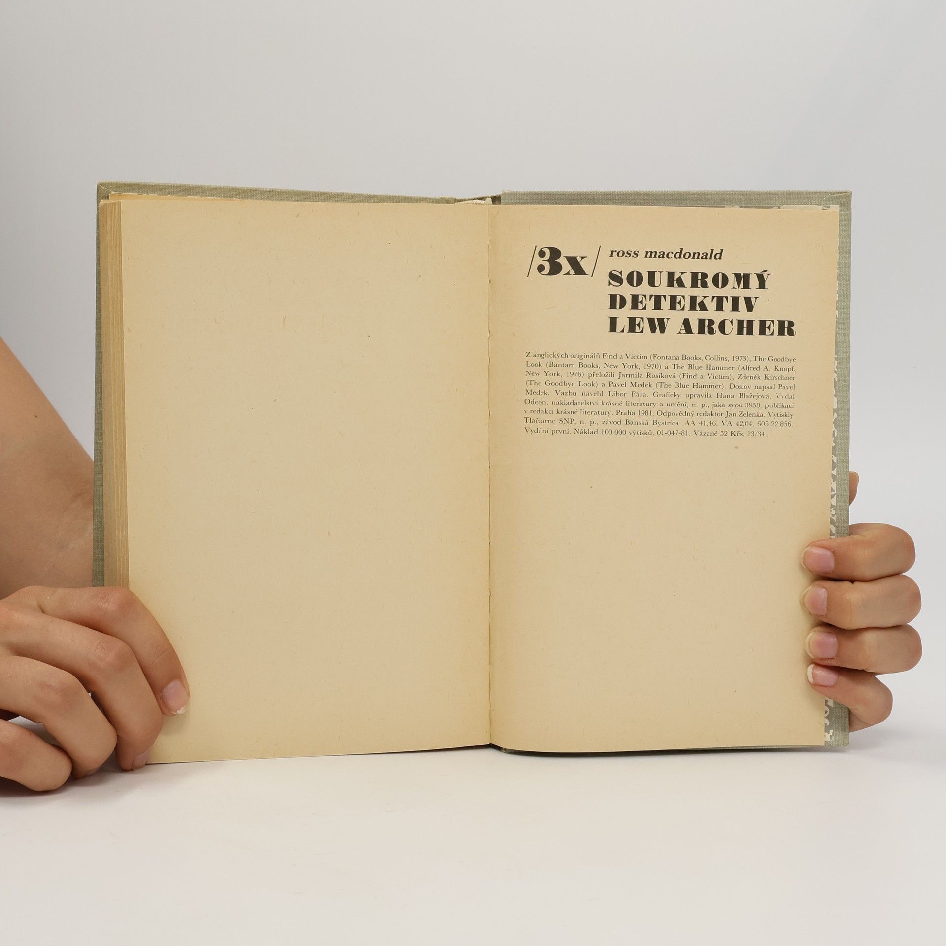 Ross Macdonald Třikrát soukromý detektiv Lew Archer