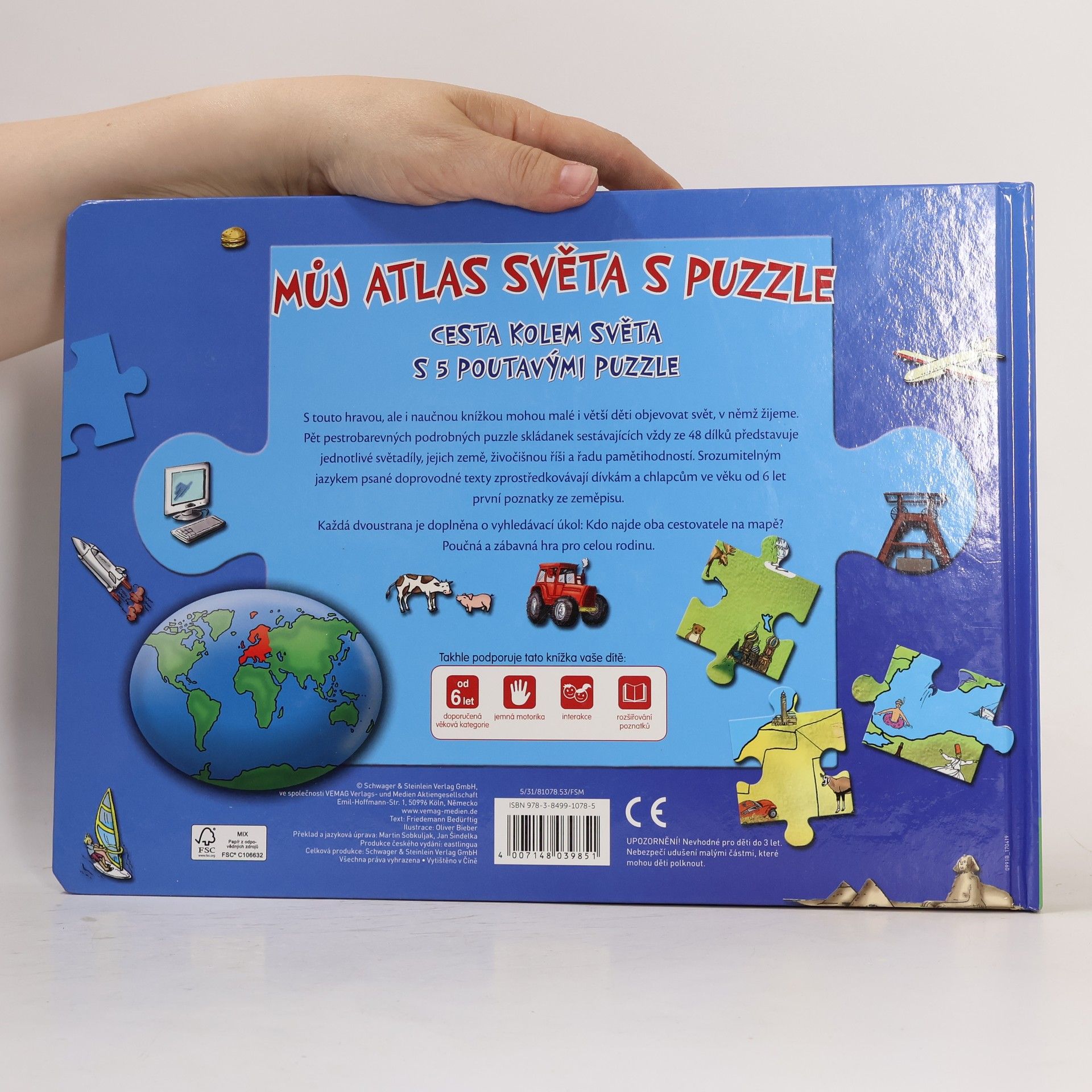 Autorenkollektiv Můj atlas světa s puzzle