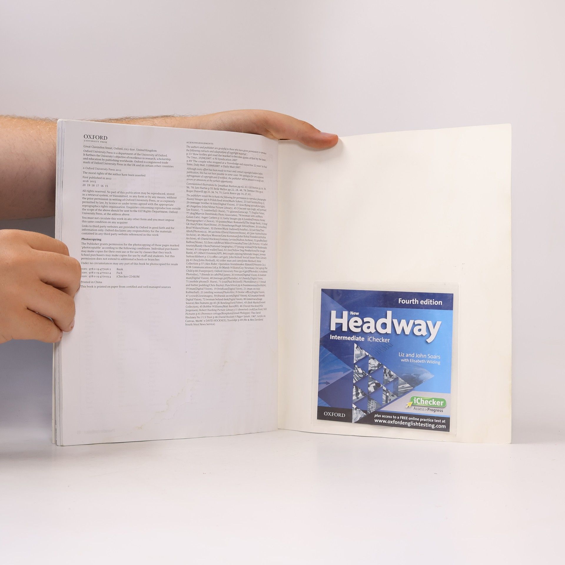John Soars New Headway Intermediate Workbook Without Key with iChecker CD-ROM (4th)