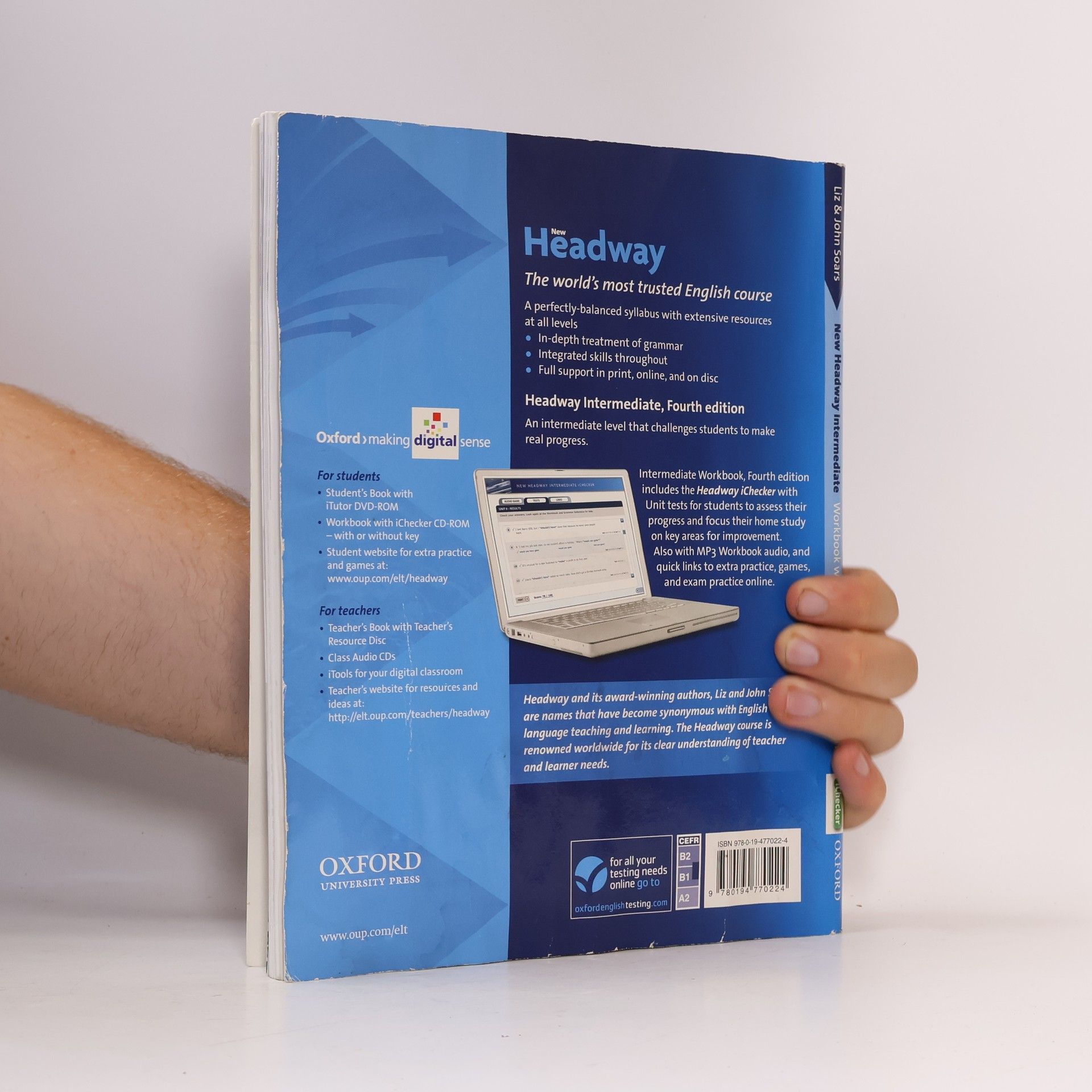 John Soars New Headway Intermediate Workbook Without Key with iChecker CD-ROM (4th)