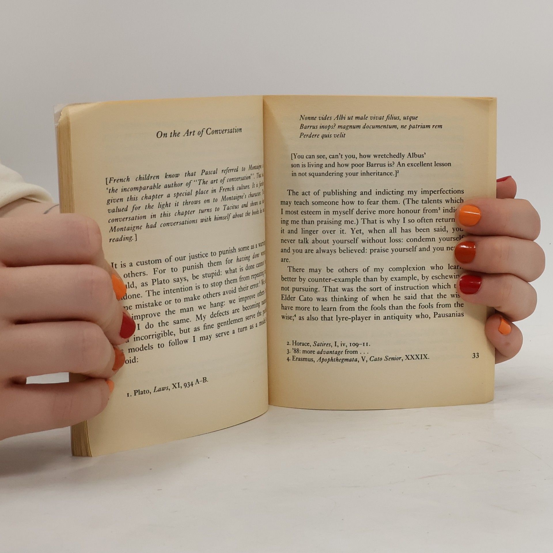 Michel de Montaigne Four Essays