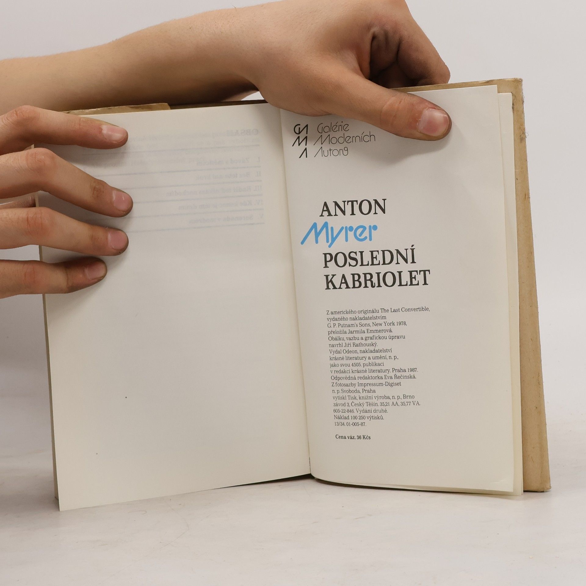 Anton Myrer Poslední kabriolet