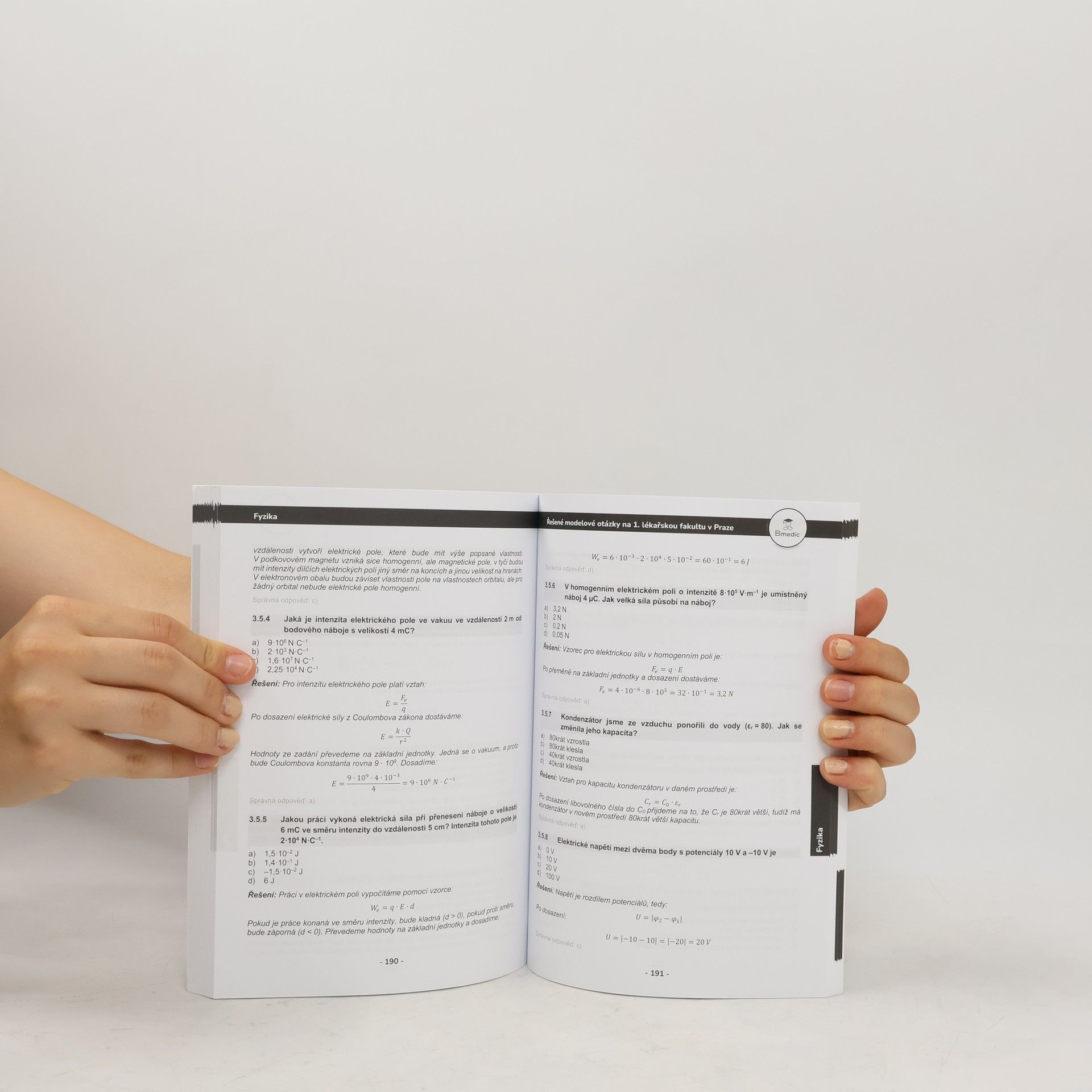 Various authors Řešené modelové otázky na 1. lékařskou fakultu UK v Praze