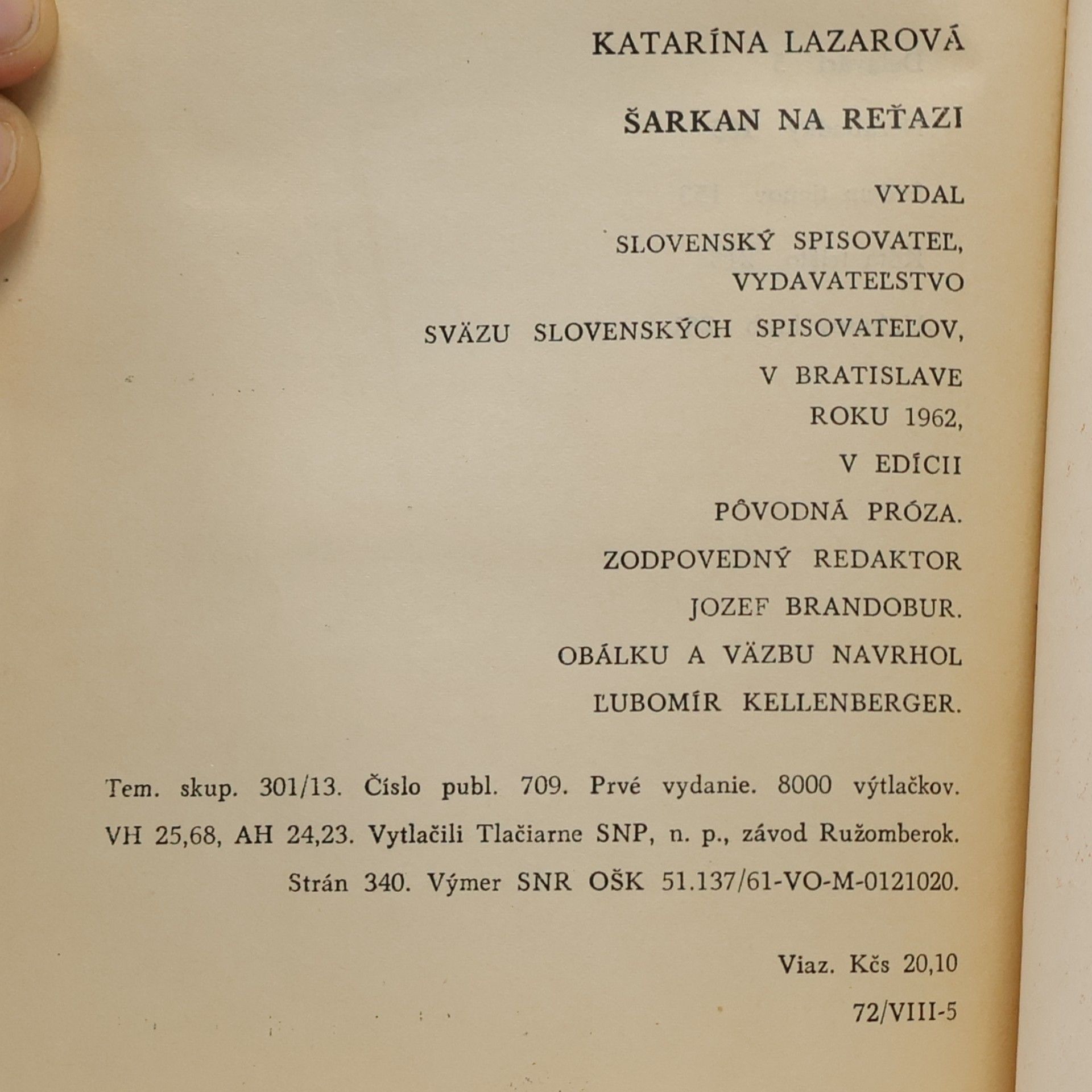 Katarína Lazarová Šarkan na reťazi