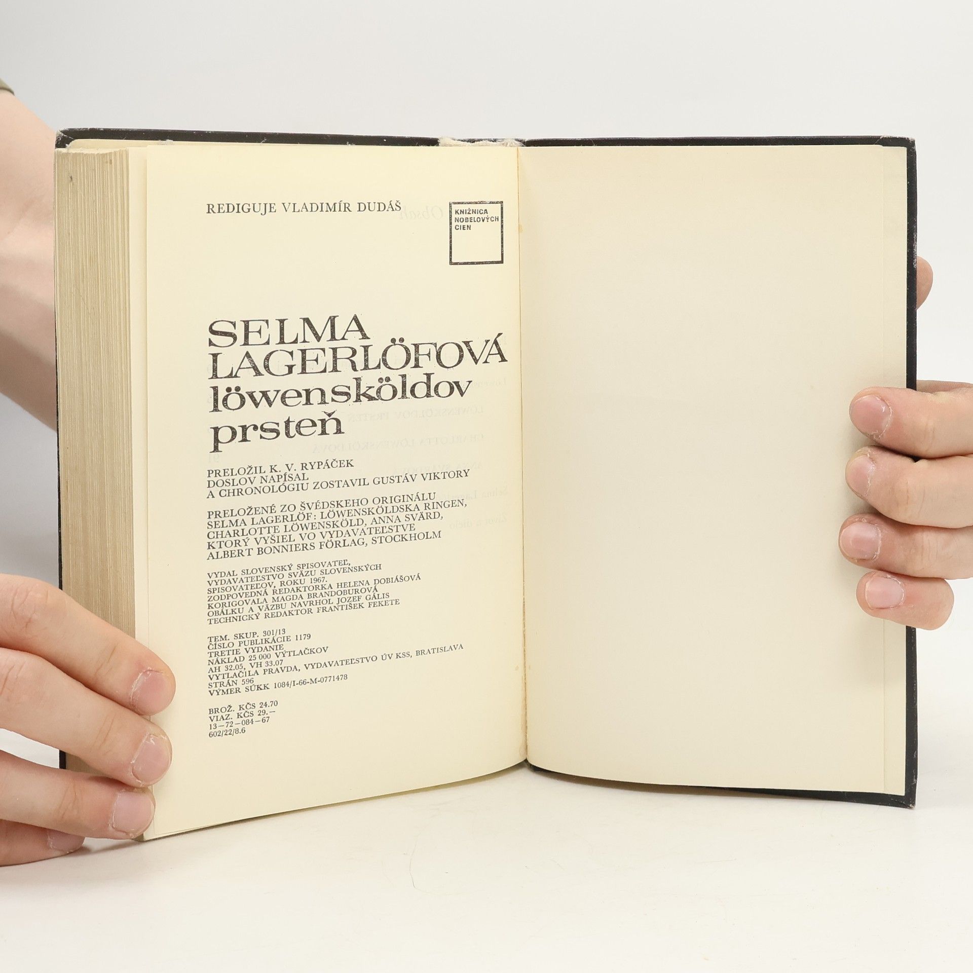 Selma Lagerlöf Löwensköldov prsteň