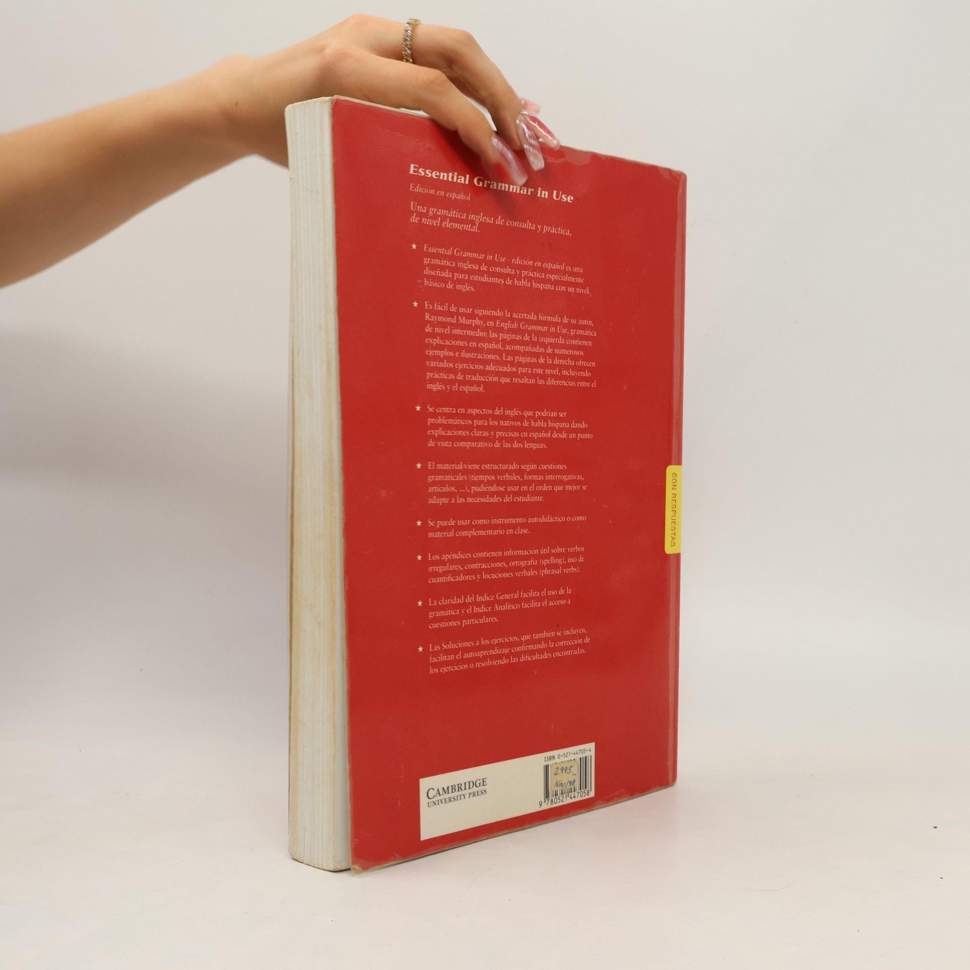 Raymond Murphy Essential Grammar in Use Spanish Edition with Answers