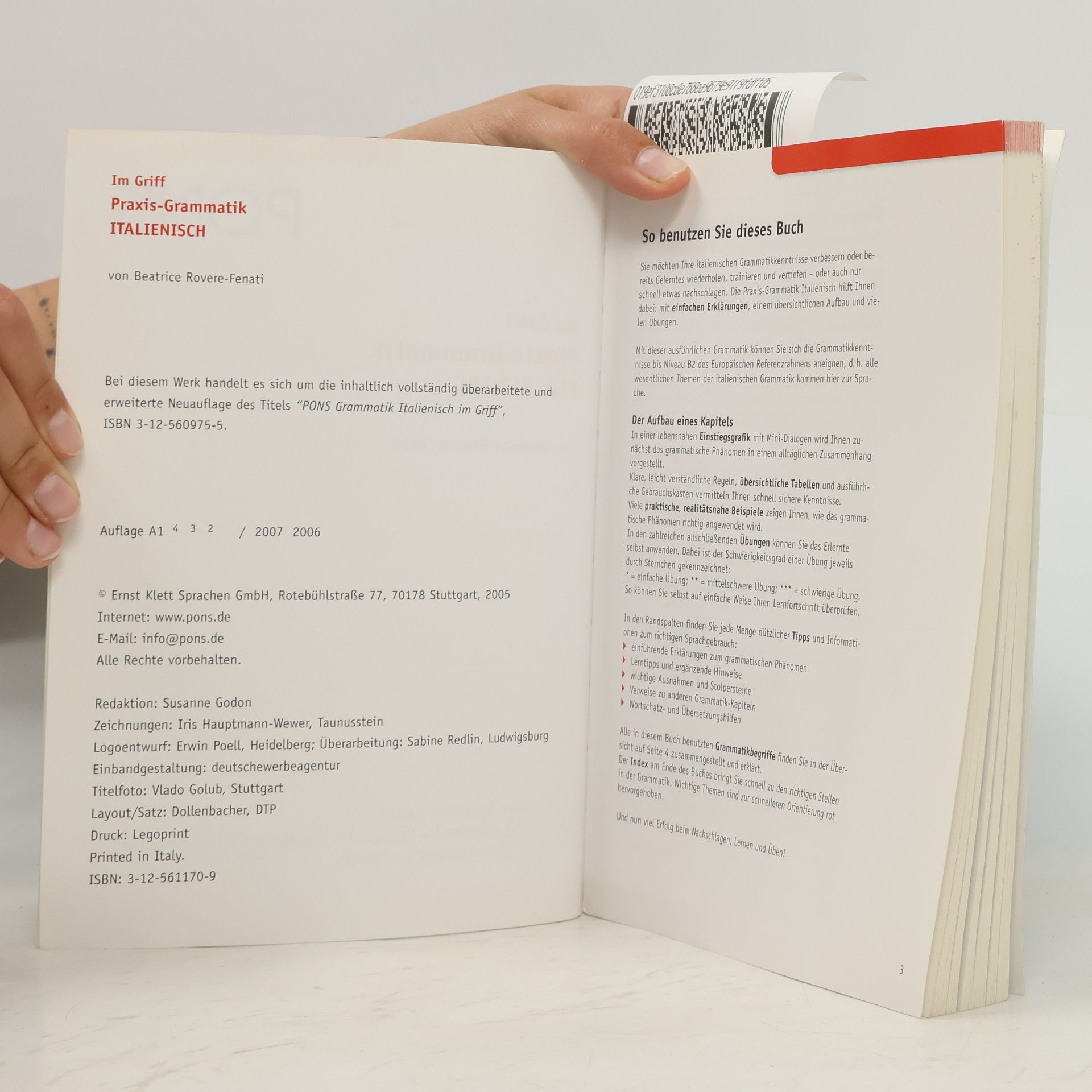 Beatrice Rovere Fenati PONS im Griff - Praxis-Grammatik Italienisch - neu