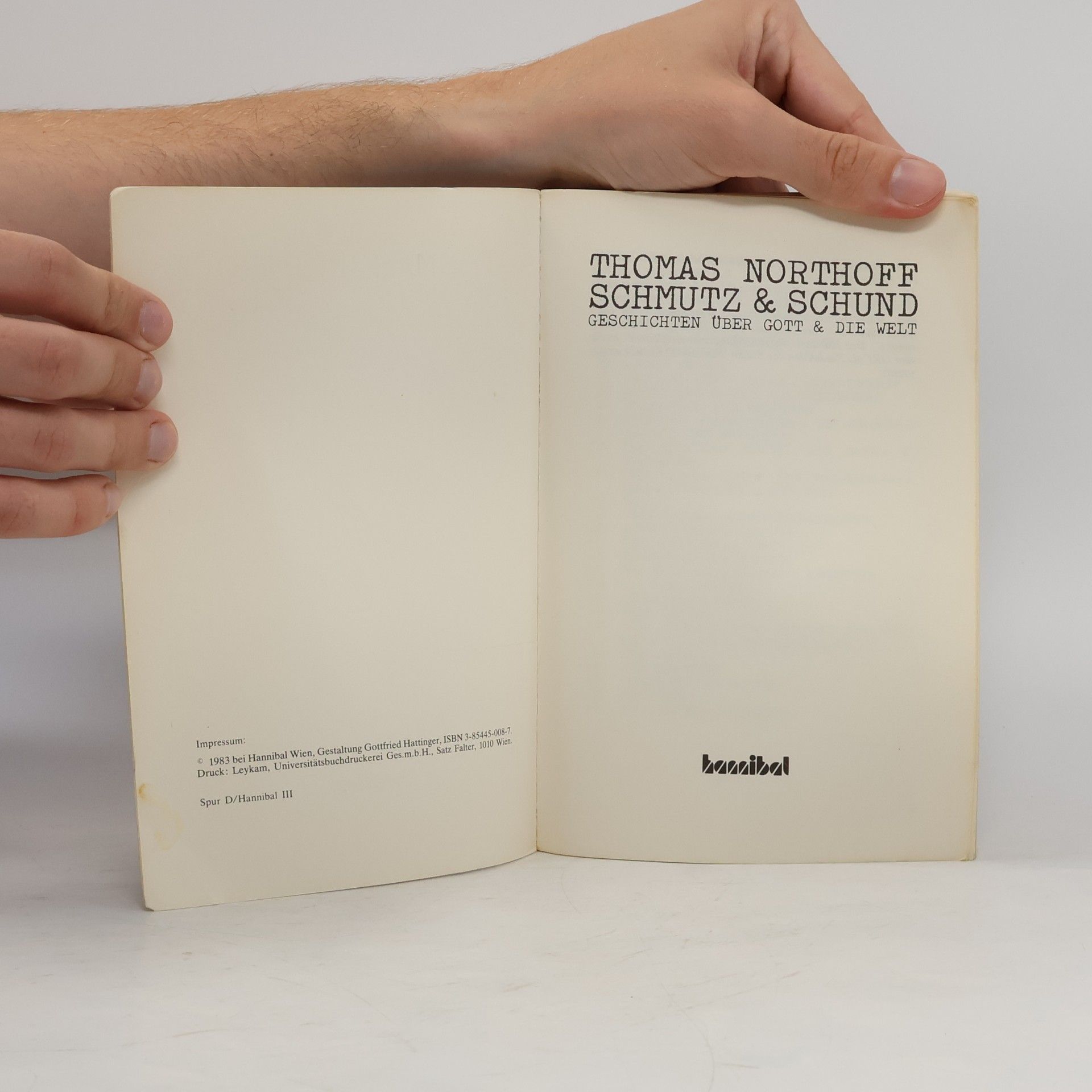 Thomas Northoff Schmutz & Schund