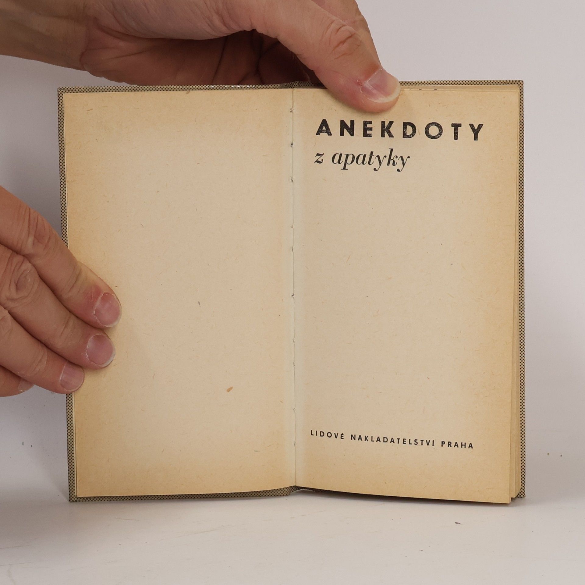 Antonín Prokeš Anekdoty31. Z apatyky