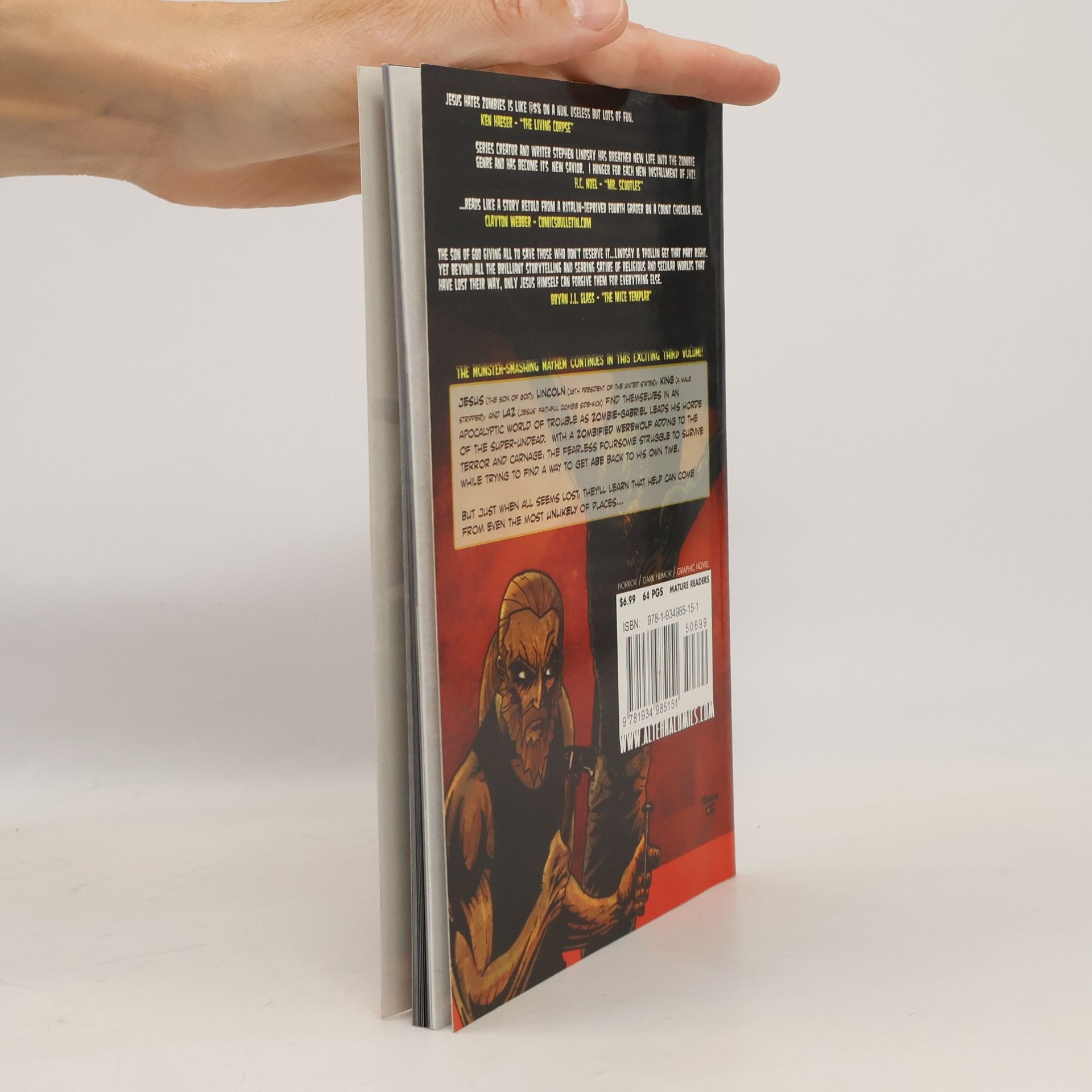 Stephen Lindsay Jesus Hates Zombies Featuring Lincoln Hates Werewolves