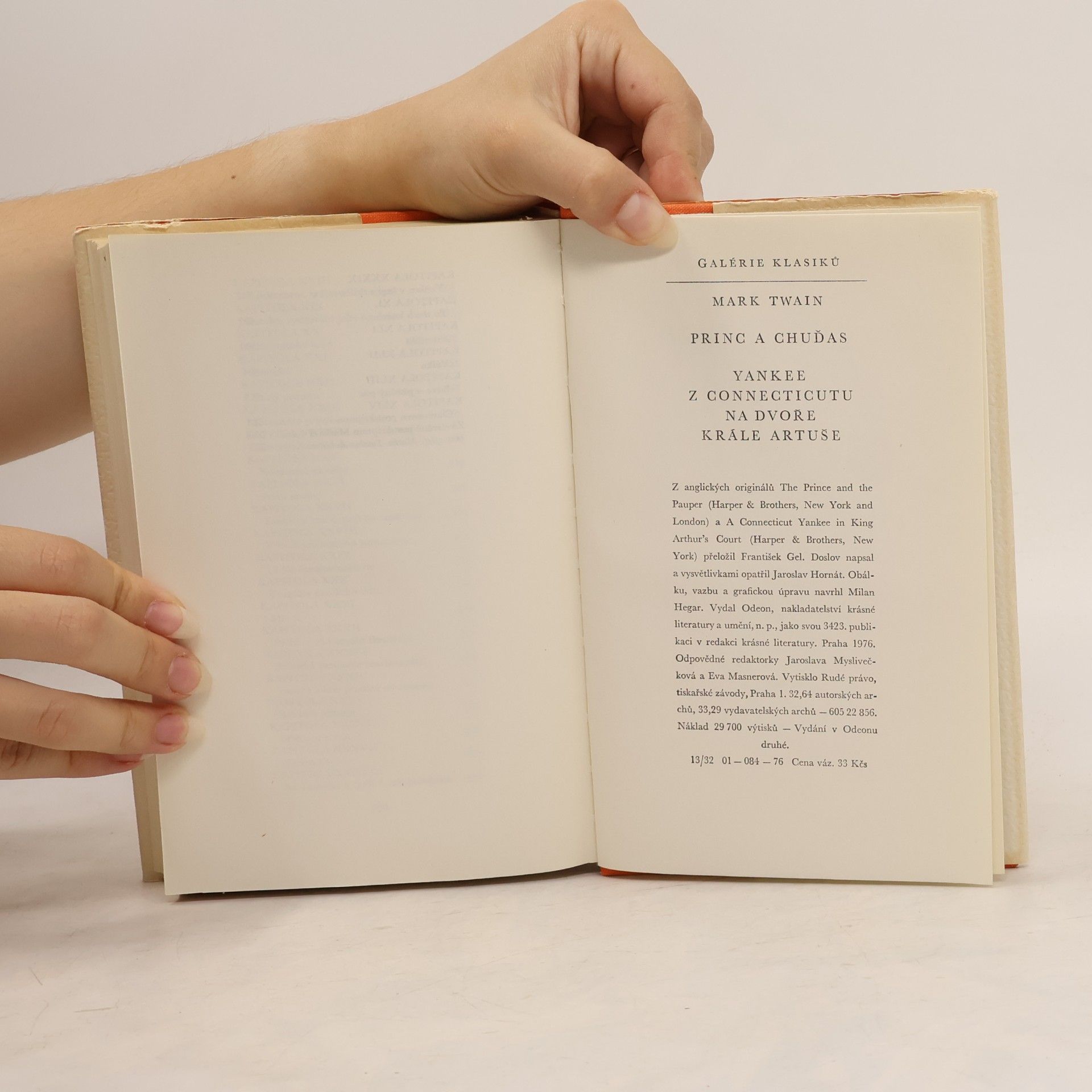 Mark Twain Princ a chuďas. Yankee z Connecticutu na dvoře krále Artuše