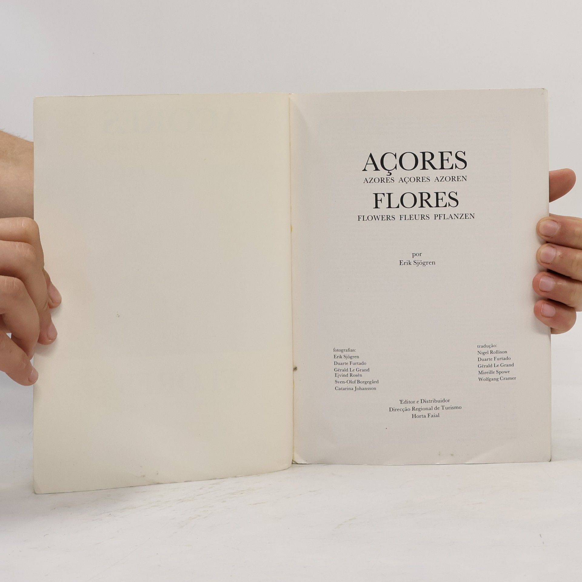 Erik Sjögren Açores Flores