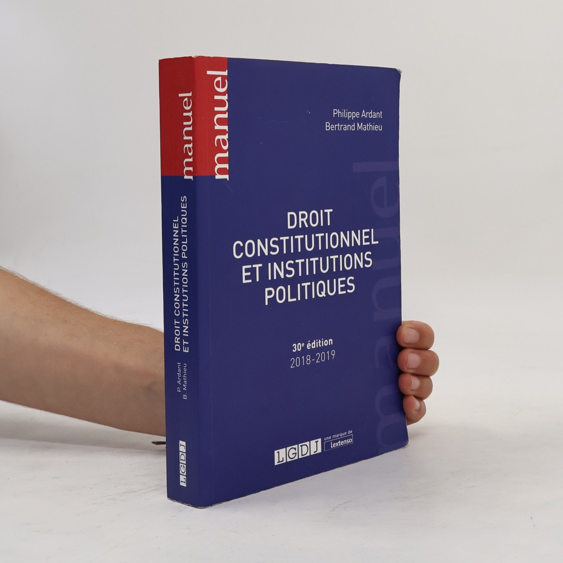 Bertrand Mathieu Droit constitutionnel et institutions politiques
