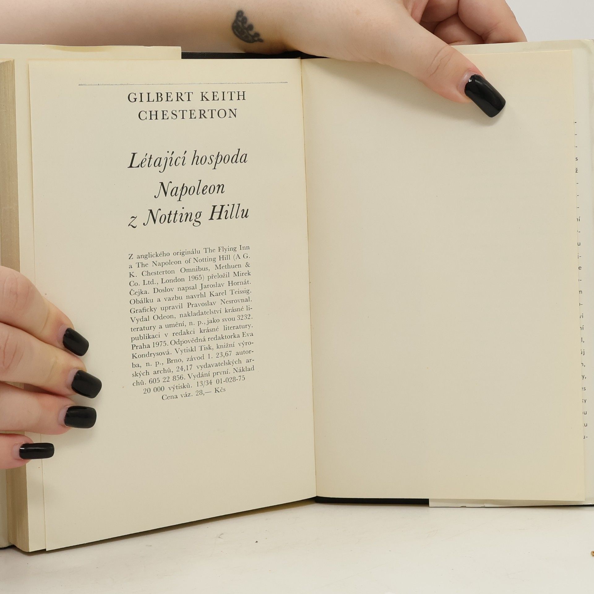 G. K. Chesterton Létající hospoda, Napoleon z Notting Hillu