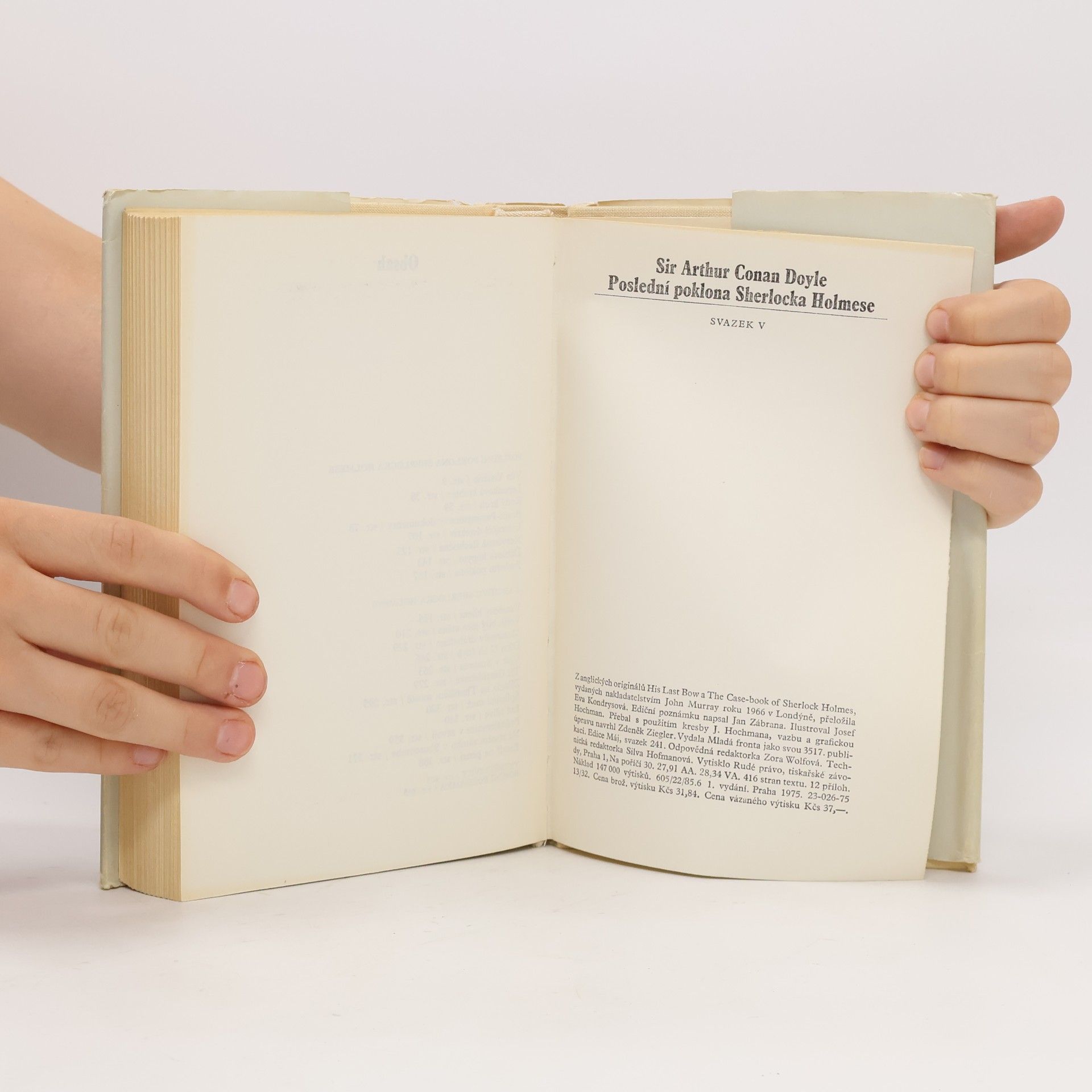 Arthur Conan Doyle Poslední poklona Sherlocka Holmese