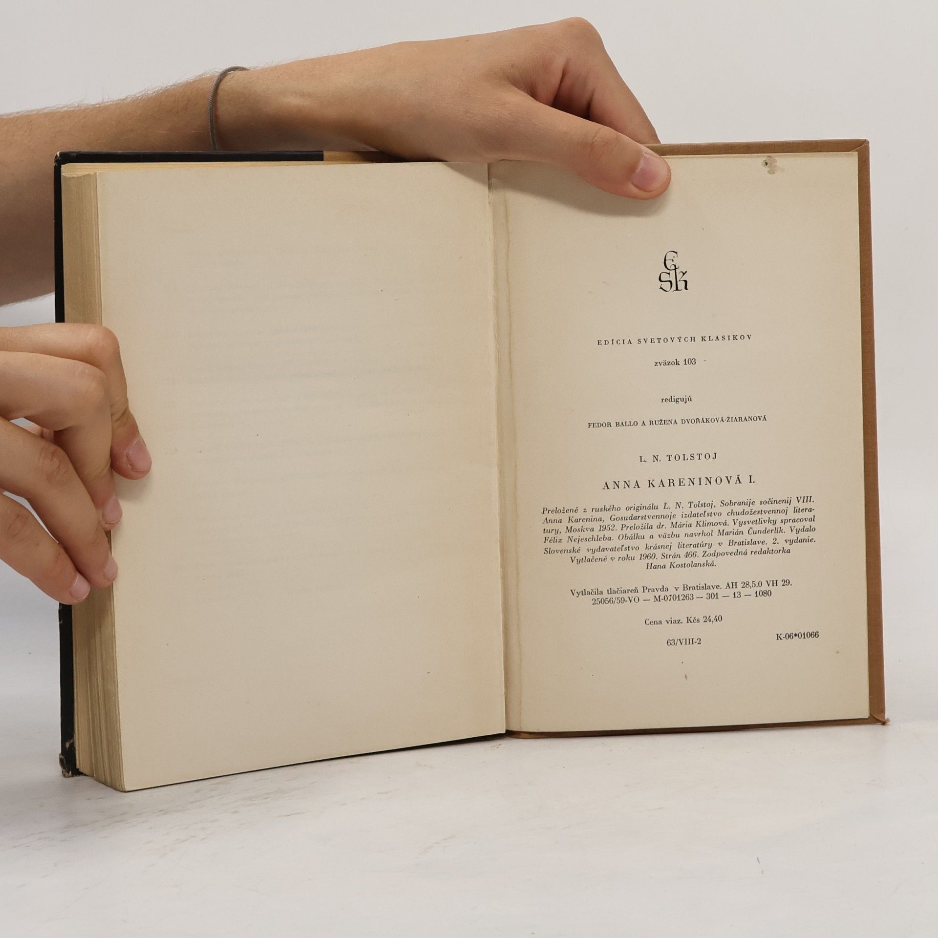 Lew Nikolajewitsch Tolstoi Anna Kareninová I.