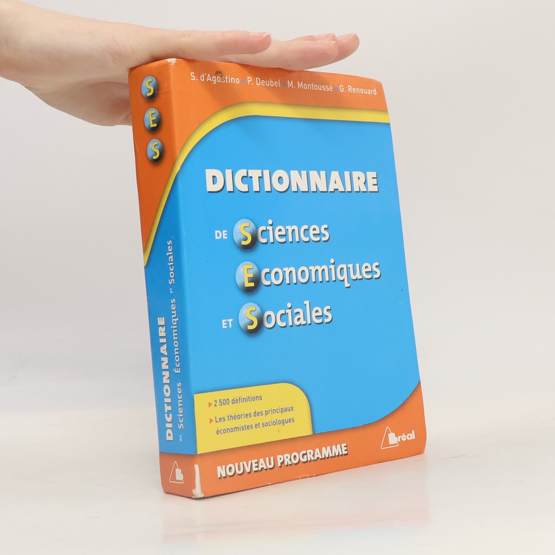 Serge d'Agostino Dictionnaire de sciences économiques et sociales