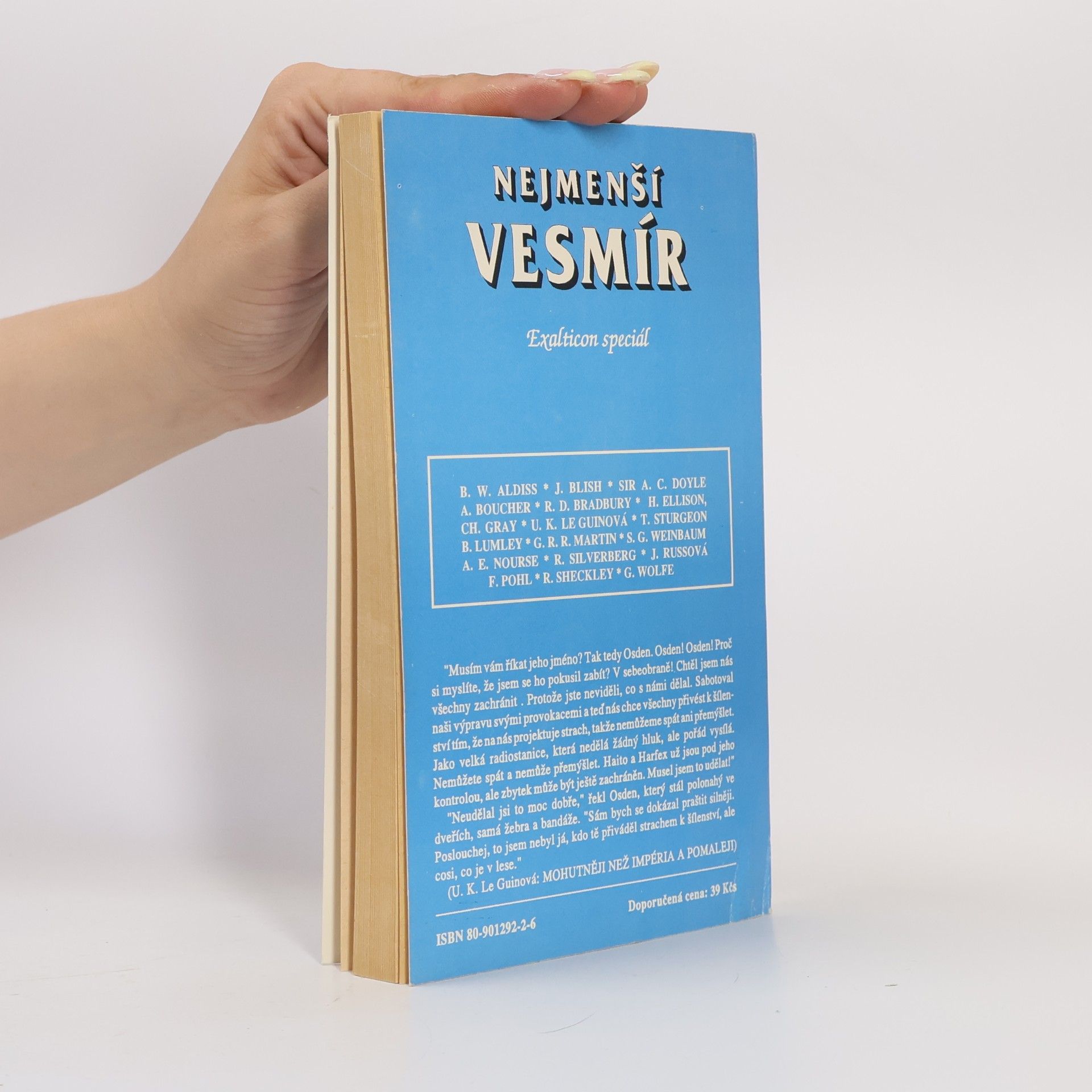 Petr Caha Nejmenší vesmír : [antologie povídek angl. a amer. autorů žánru sci-fi]