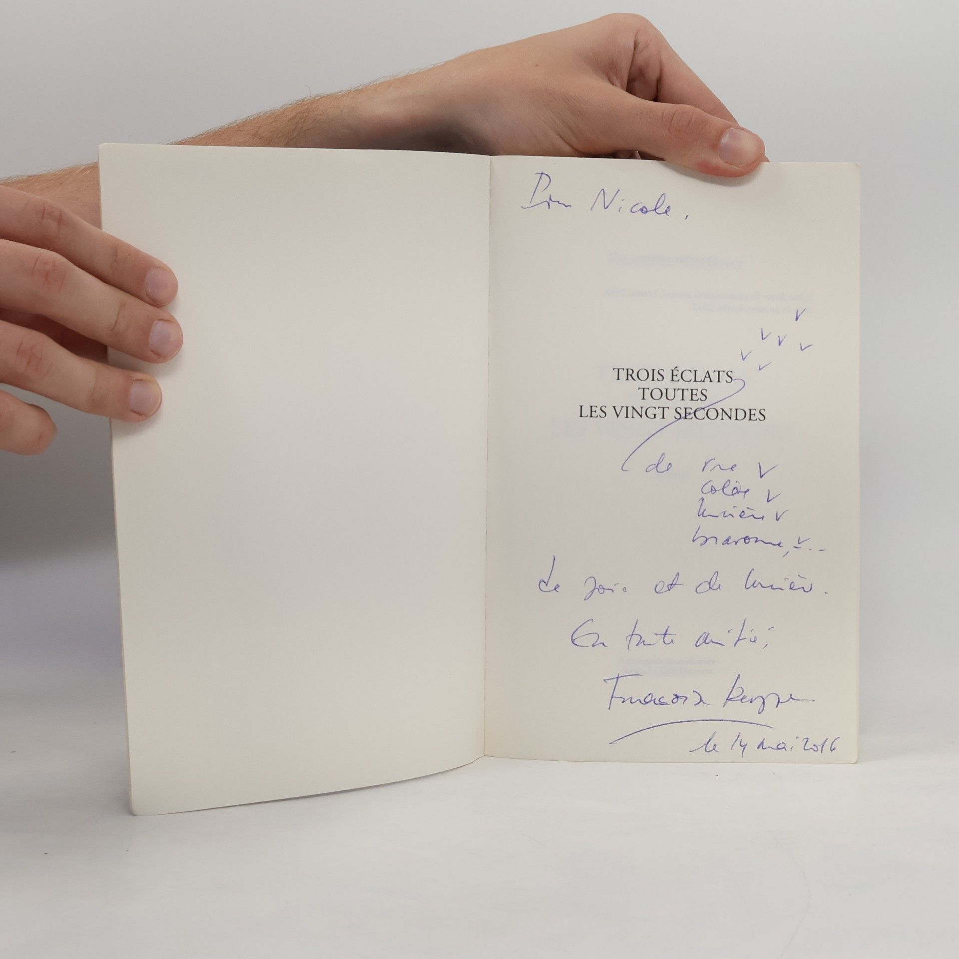 Françoise Kerymer Trois éclats toutes les vingt secondes