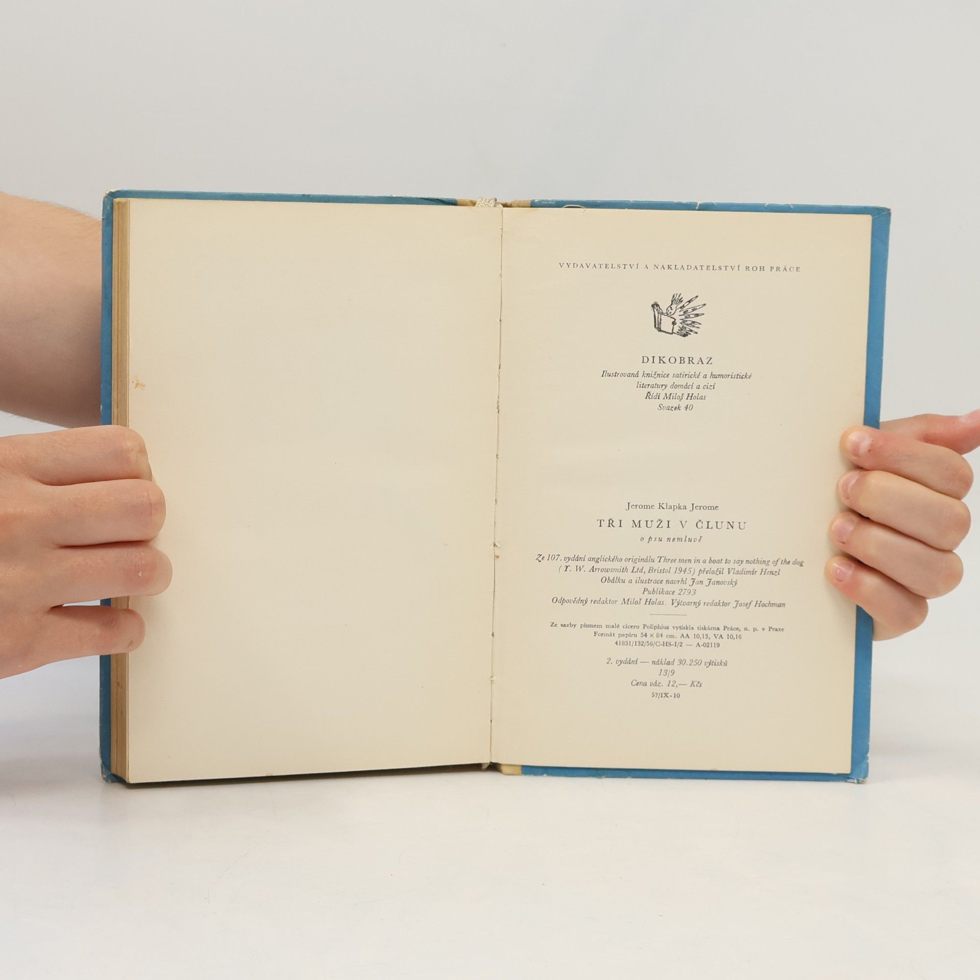 Jerome K. Jerome Tři muži ve člunu