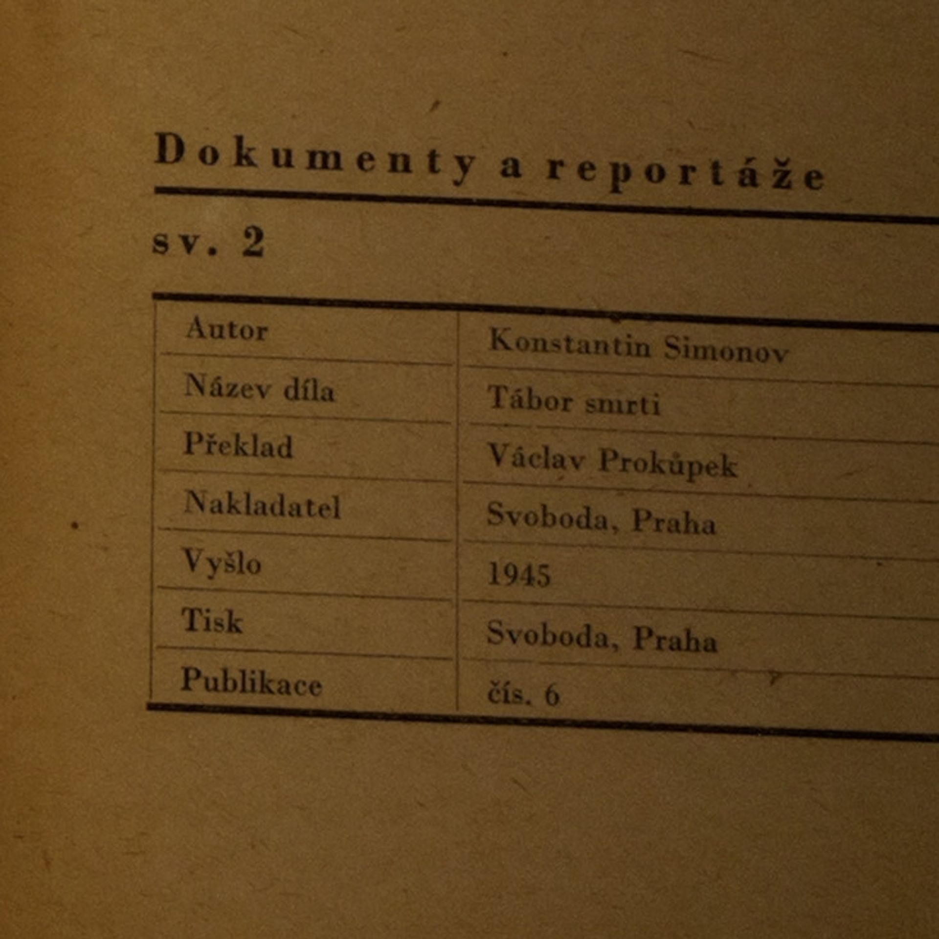 Konstantin Simonow Tábor smrti