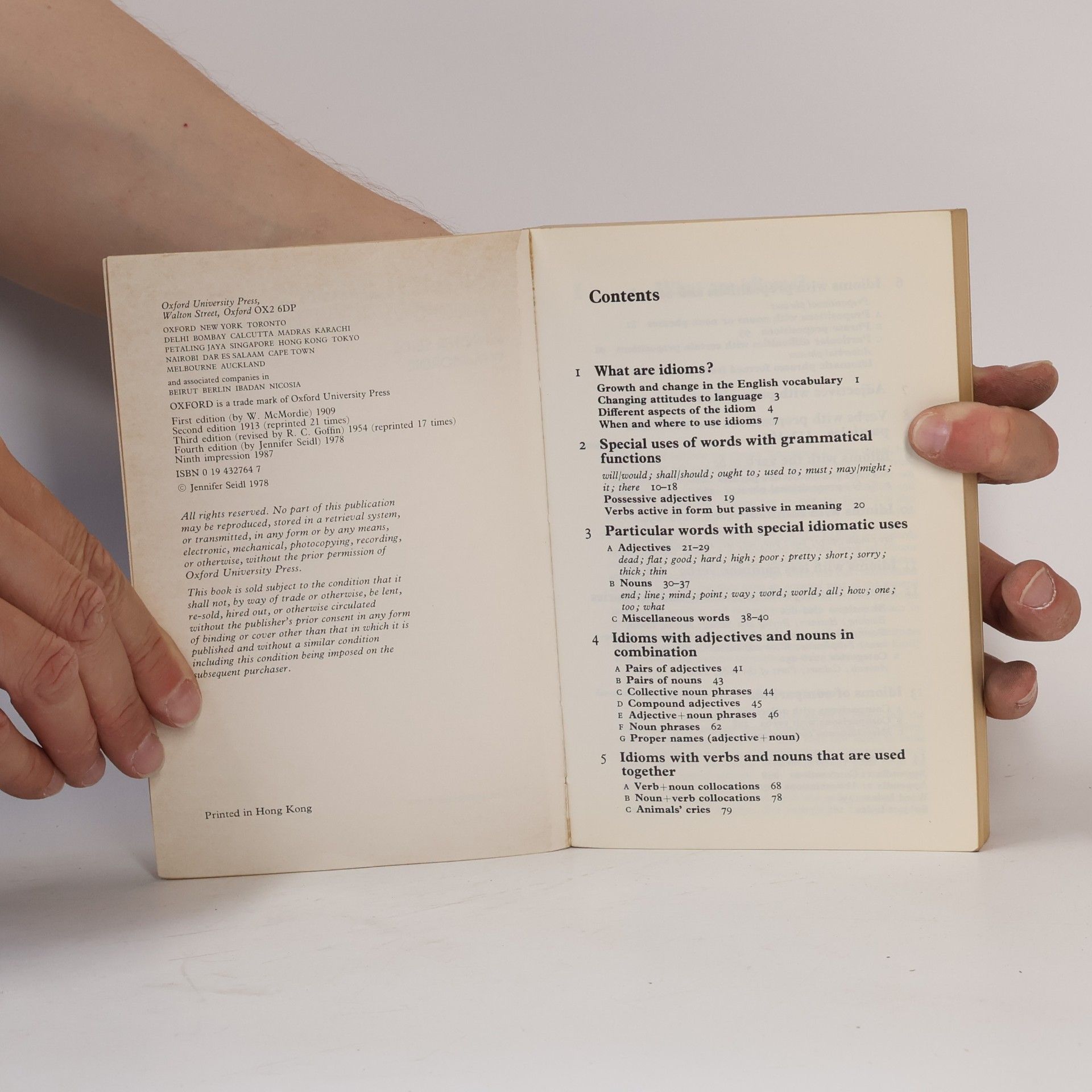 Jennifer Seidl English idioms