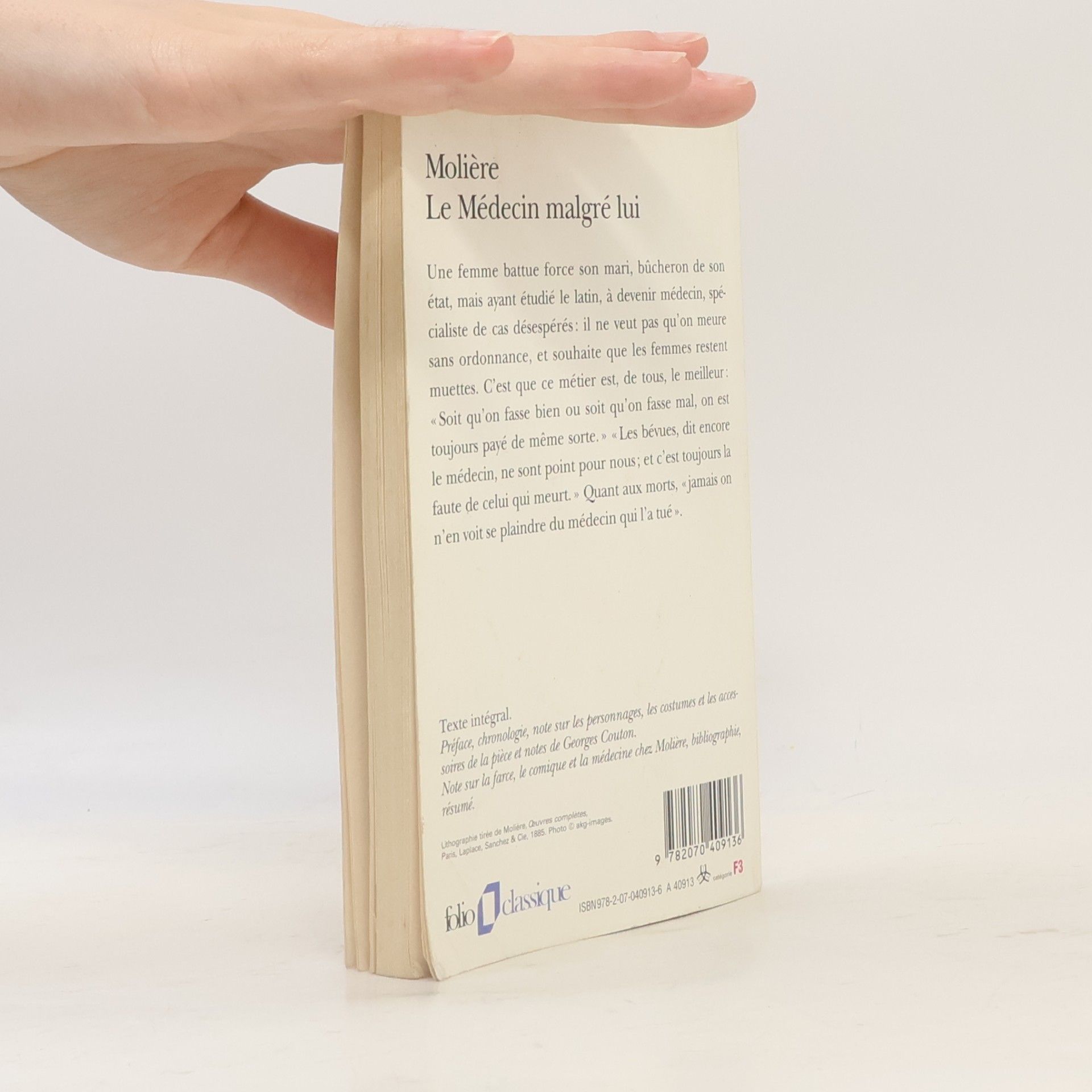 Molière Folio classique: Le Médecin malgré lui