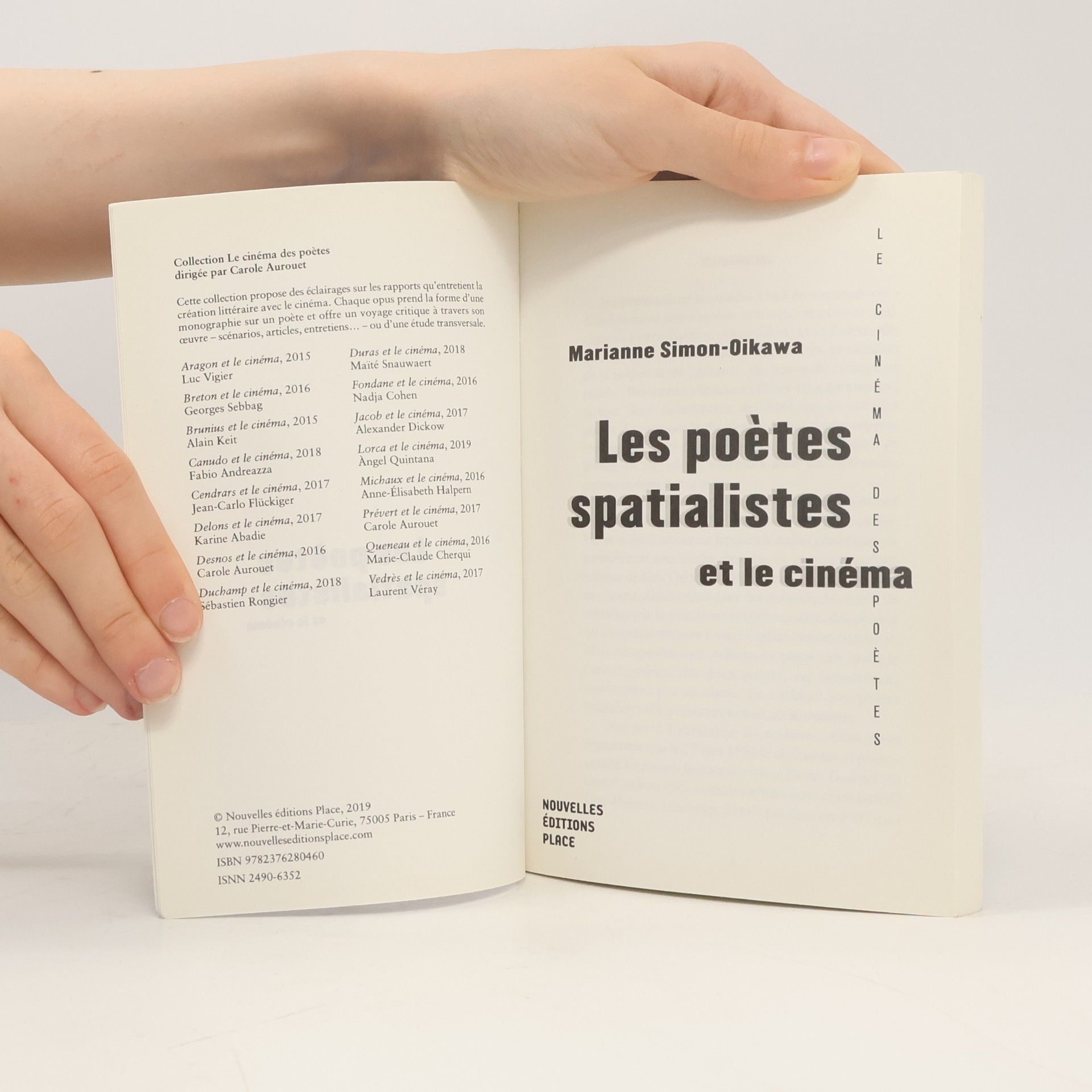 Marianne Simon-Oikawa Les poètes spatialistes et le cinéma