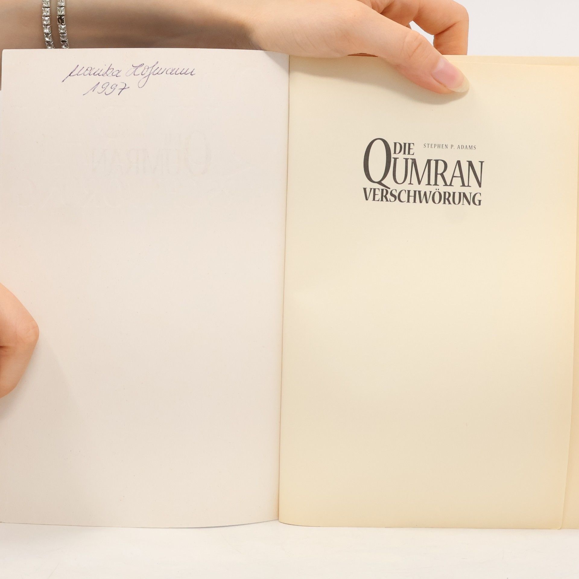 Stephen P. Adams Die Qumran-Verschwörung