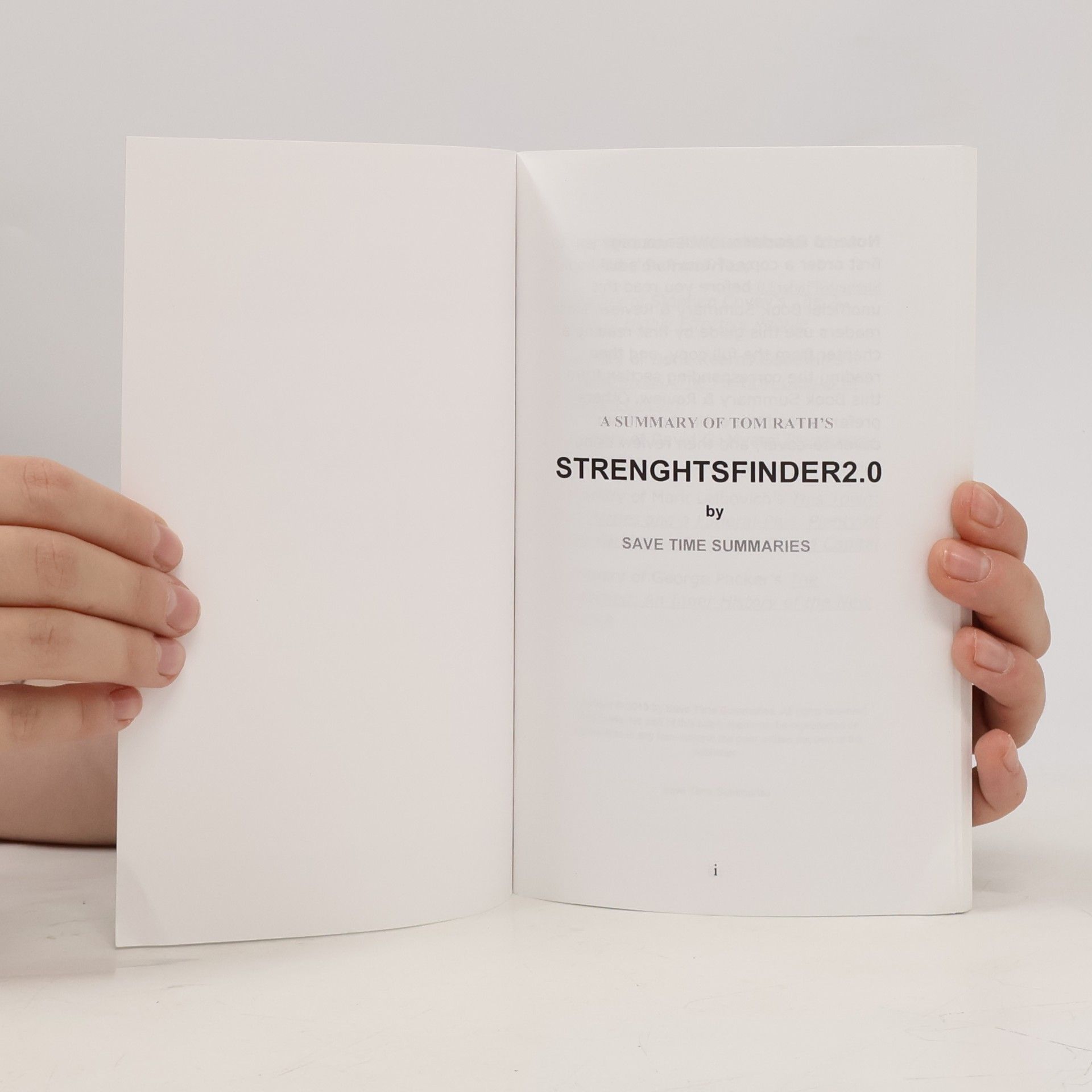 Tom Rath Strengths Finder 2.0
